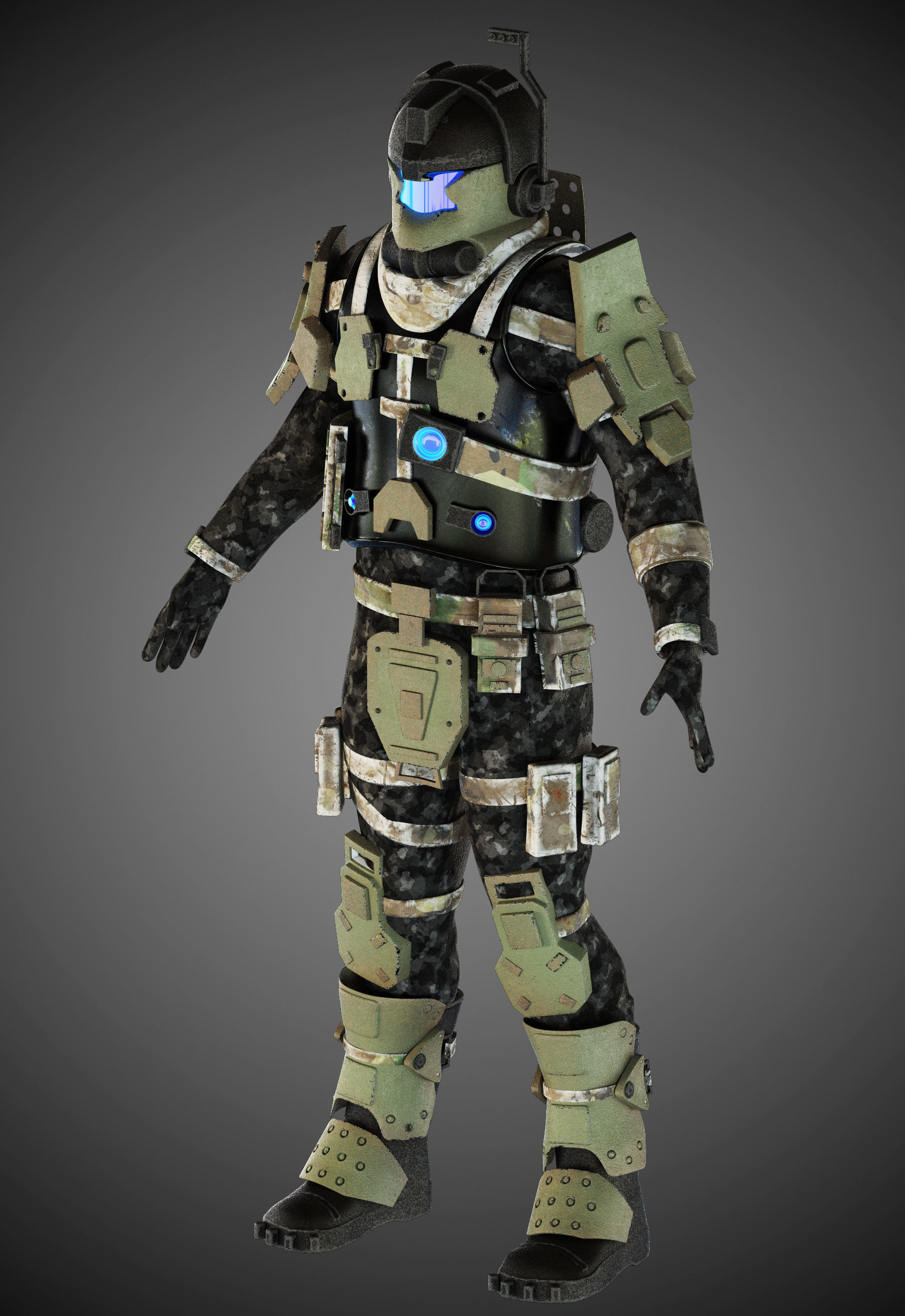 Titanfall pilot 3D model_4