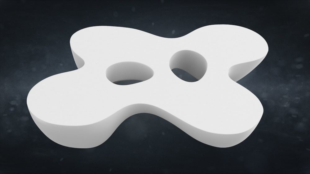 Quark Coffee Table 3D model_1