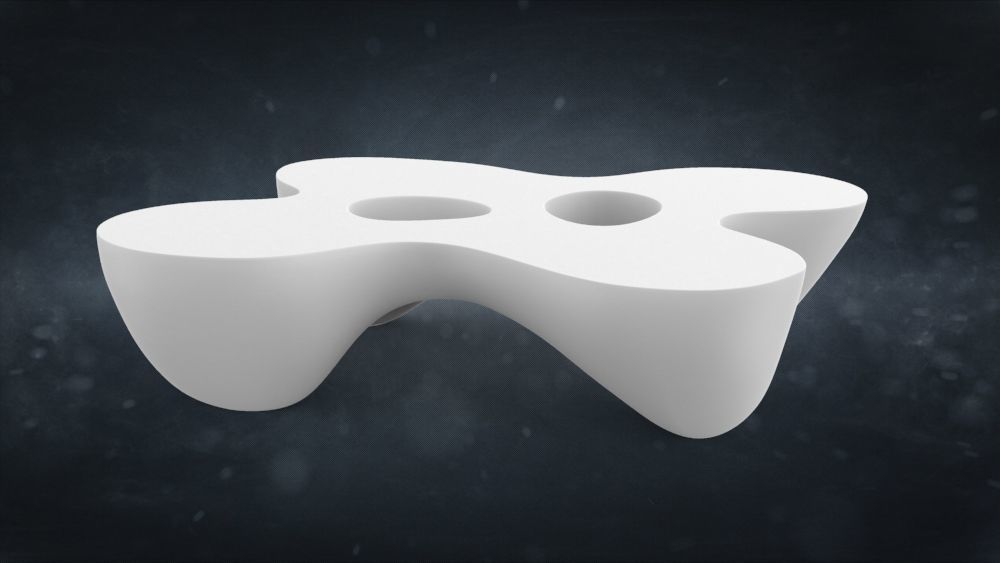 Quark Coffee Table 3D model_2