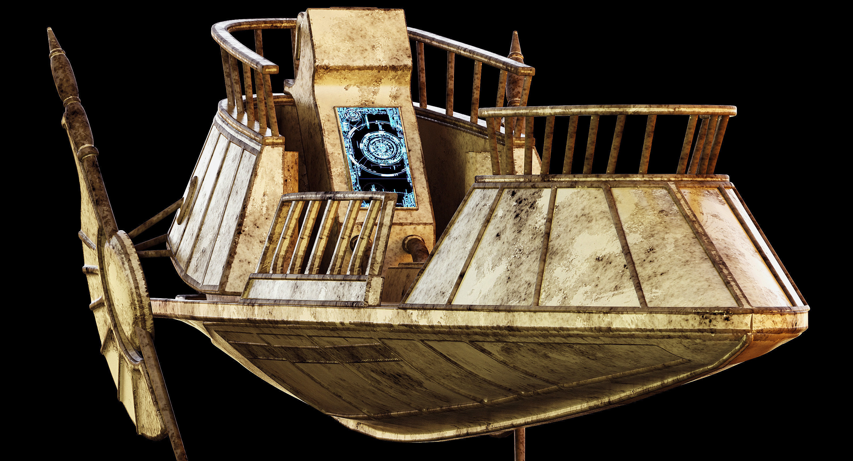 Star Wars Desert Skiff 3D model_8