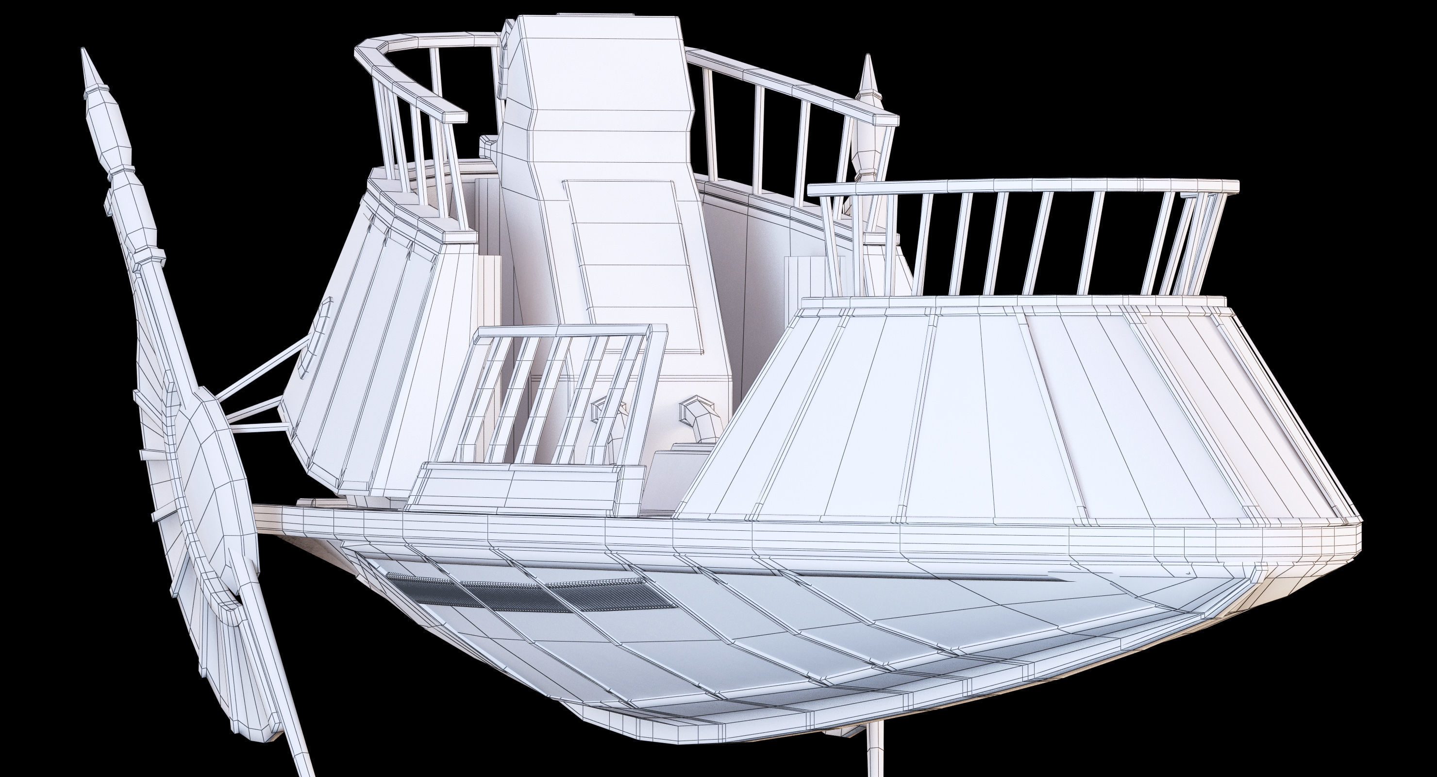 Star Wars Desert Skiff 3D model_27