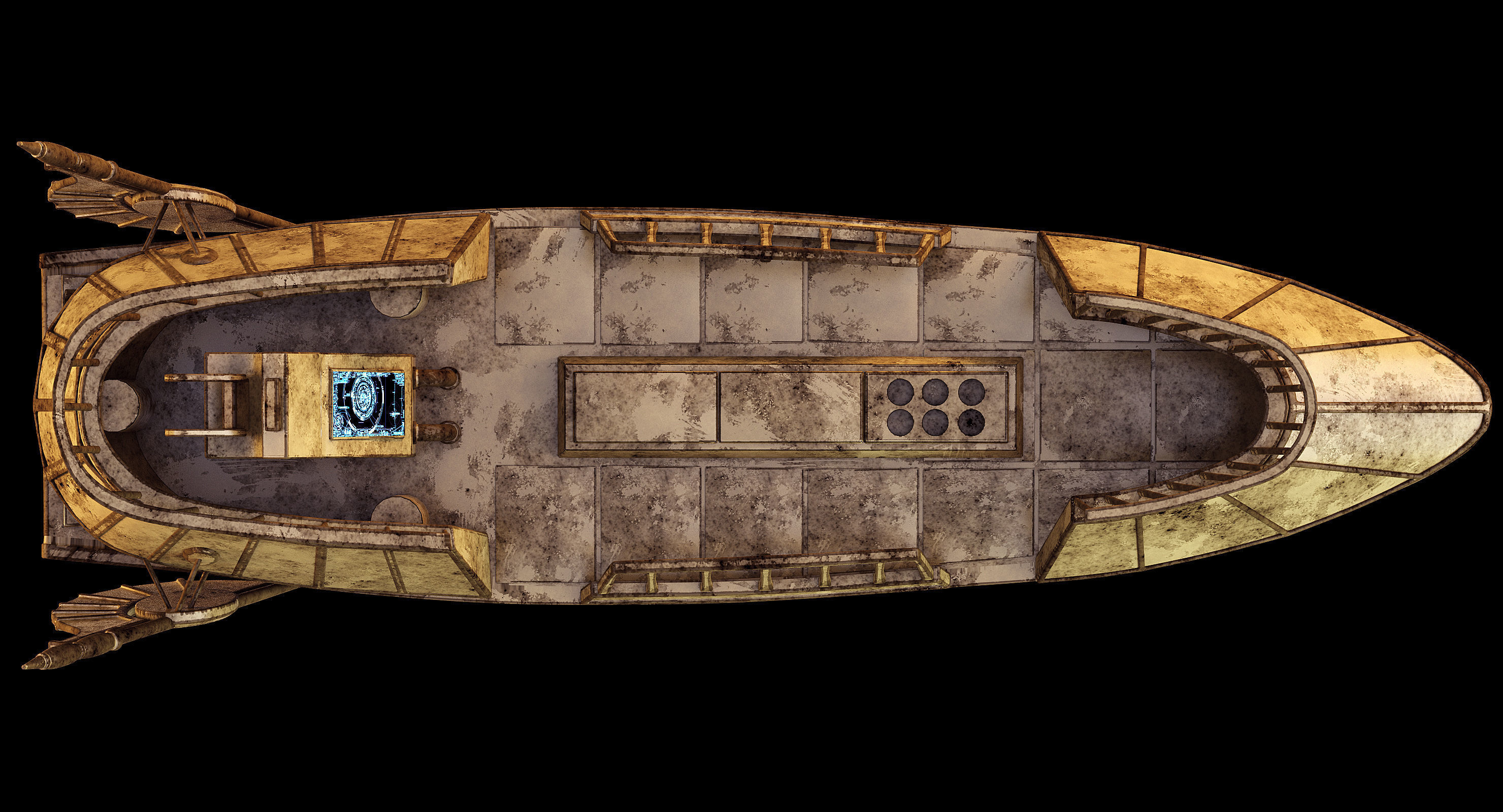 Star Wars Desert Skiff 3D model_7