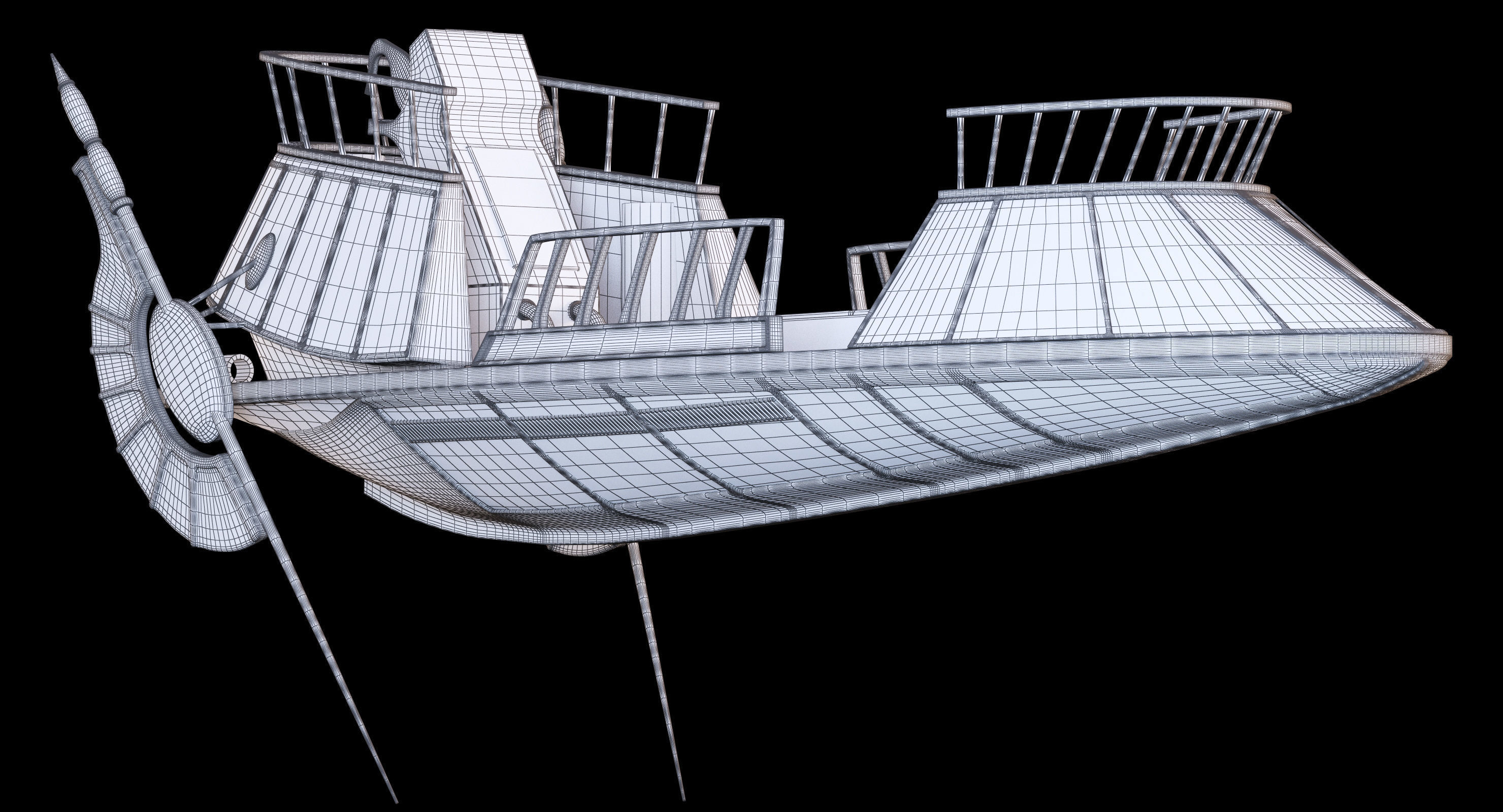 Star Wars Desert Skiff 3D model_14