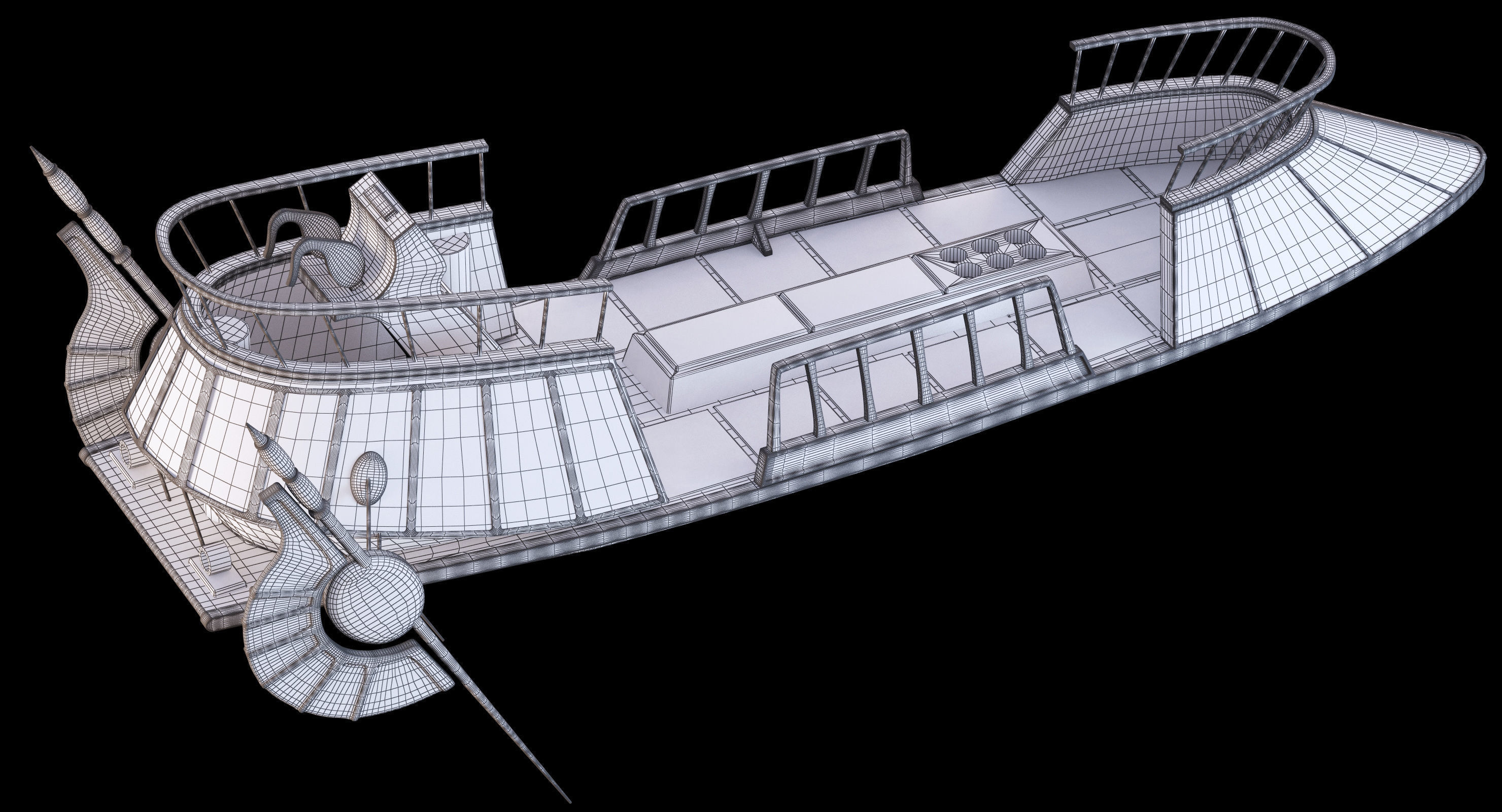 Star Wars Desert Skiff 3D model_28