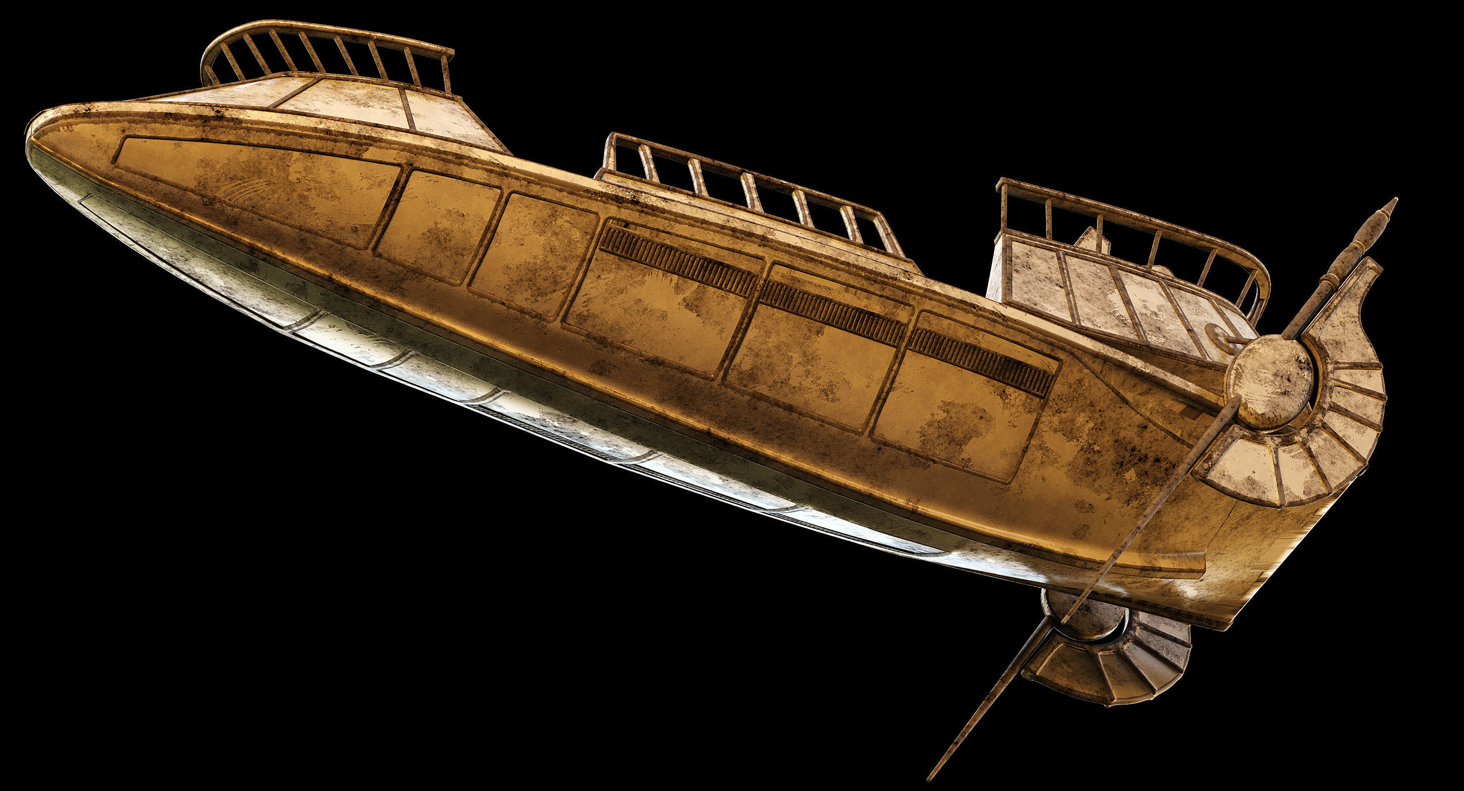 Star Wars Desert Skiff 3D model_9