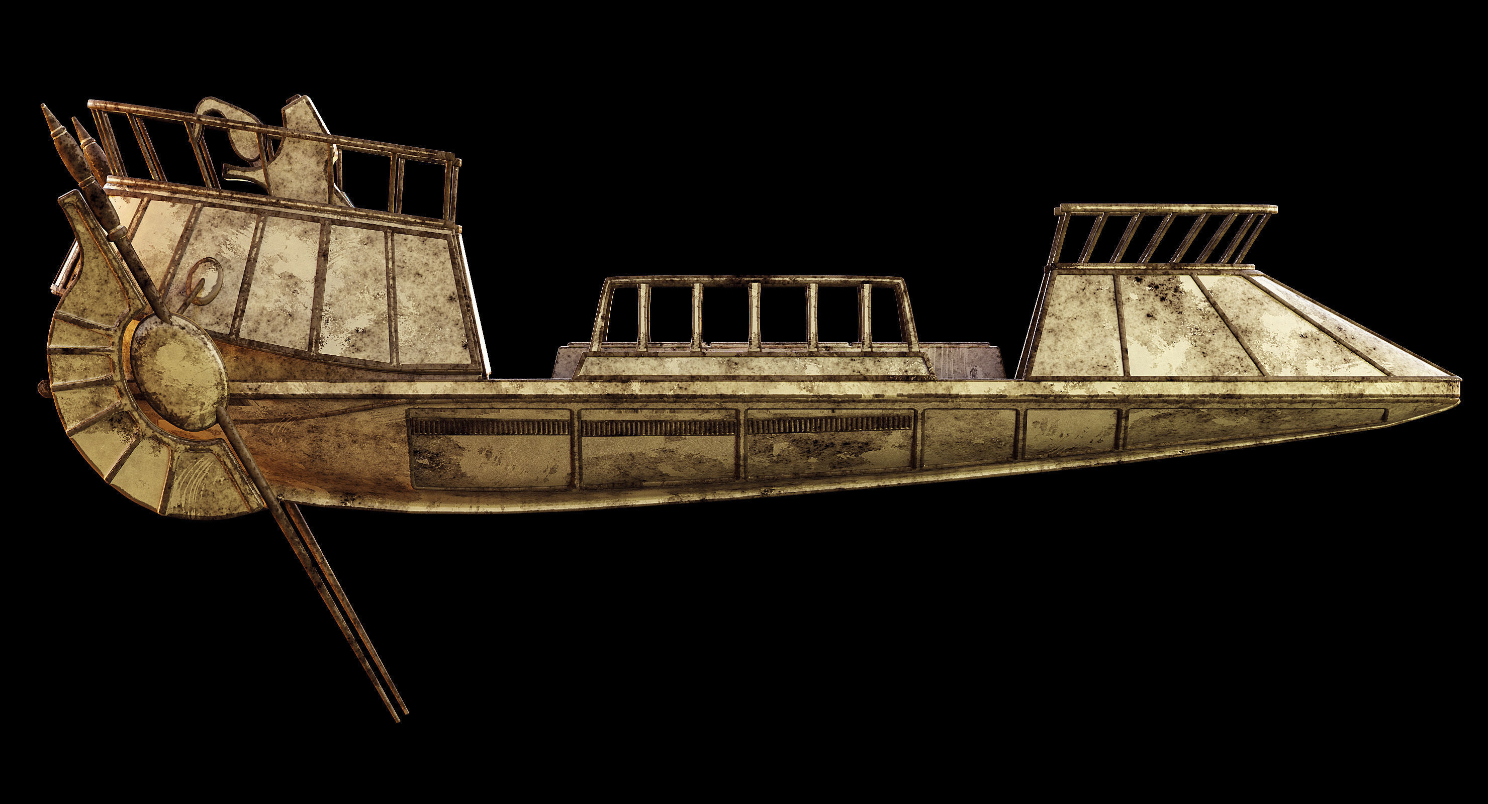 Star Wars Desert Skiff 3D model_4