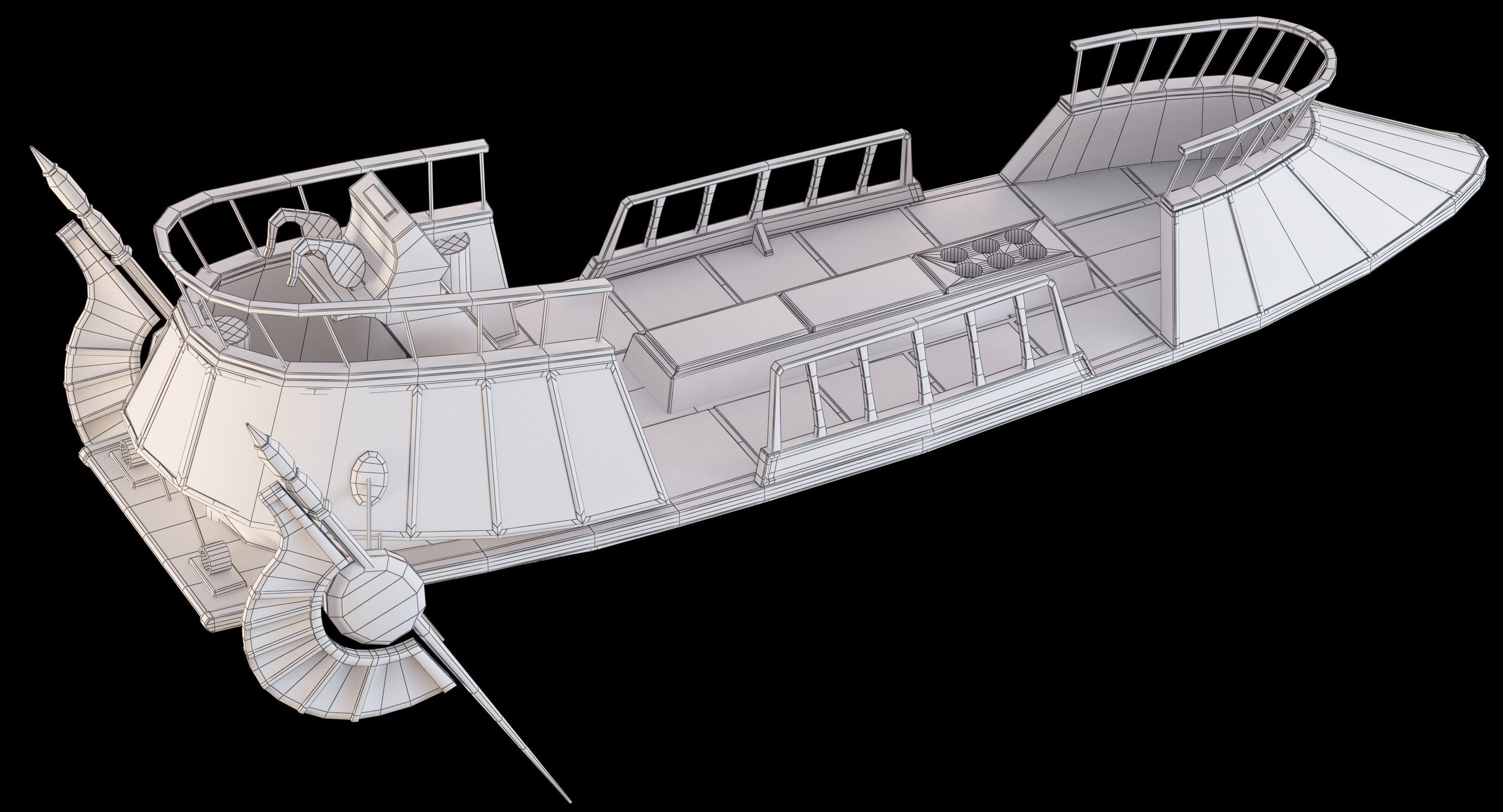 Star Wars Desert Skiff 3D model_29
