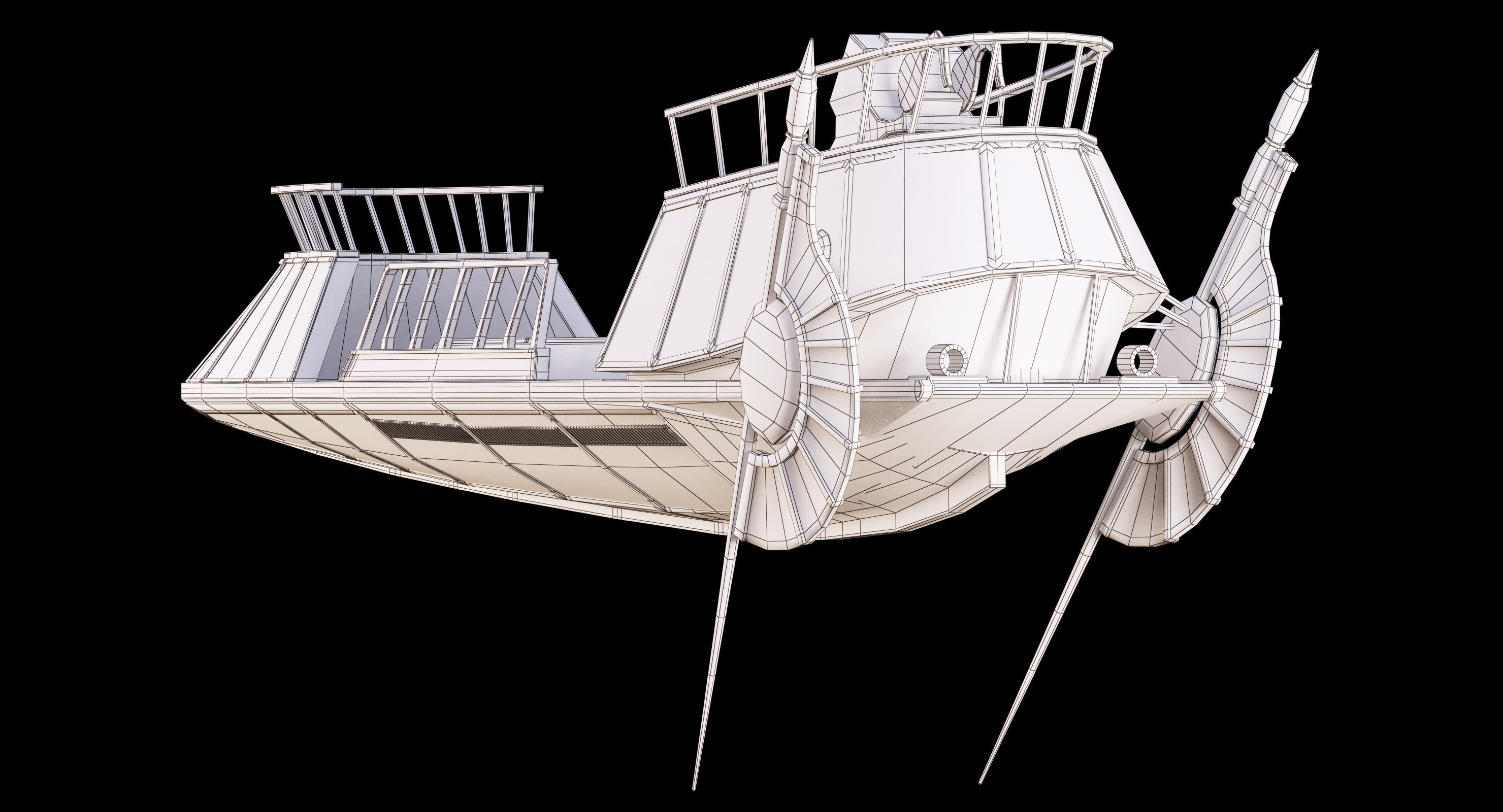 Star Wars Desert Skiff 3D model_13