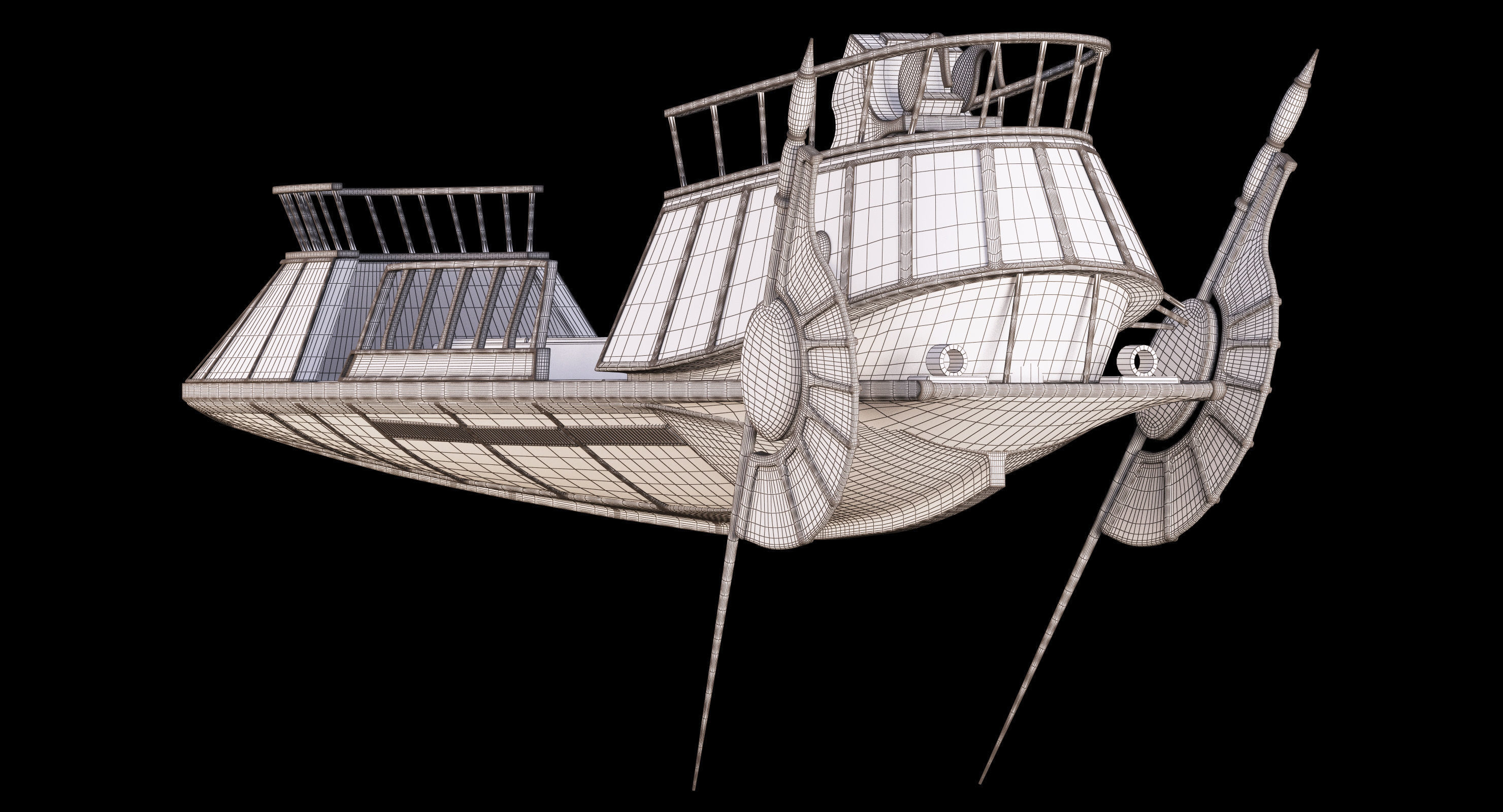 Star Wars Desert Skiff 3D model_12