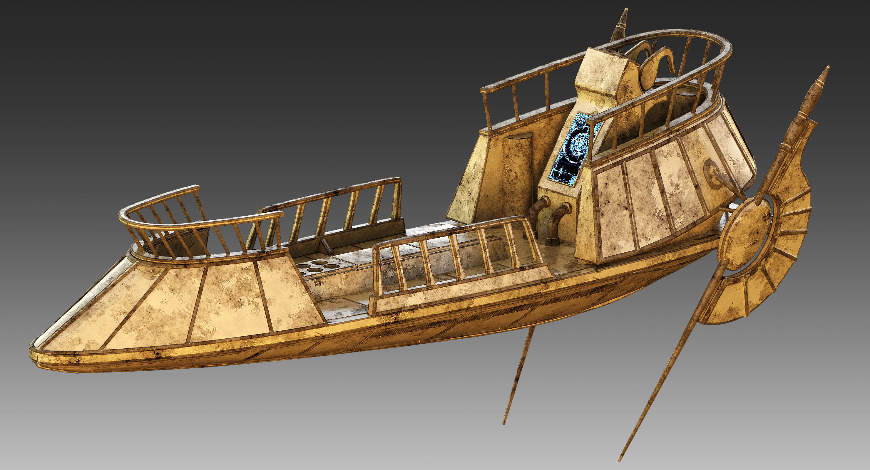 Star Wars Desert Skiff 3D model_1