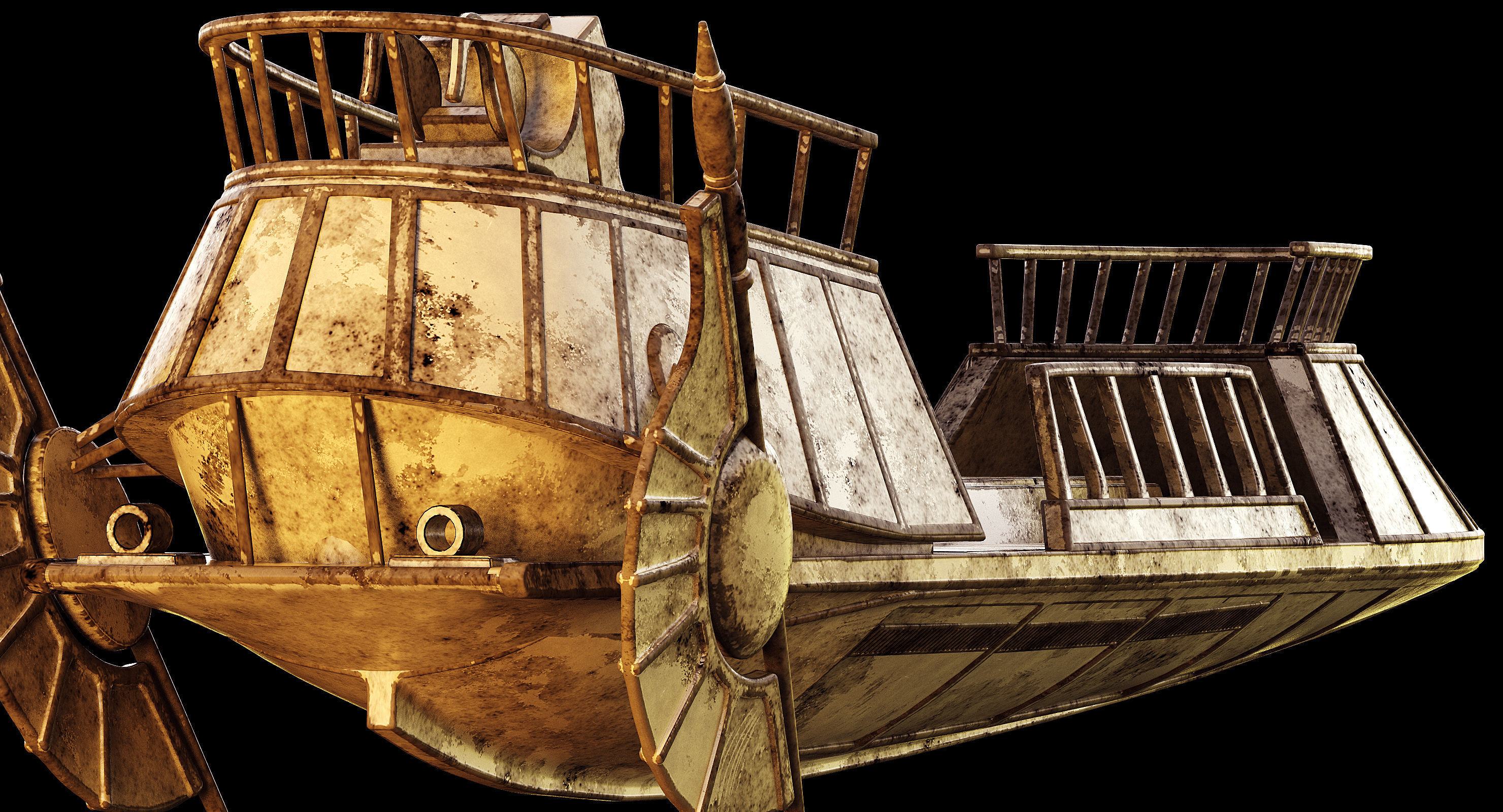 Star Wars Desert Skiff 3D model_11