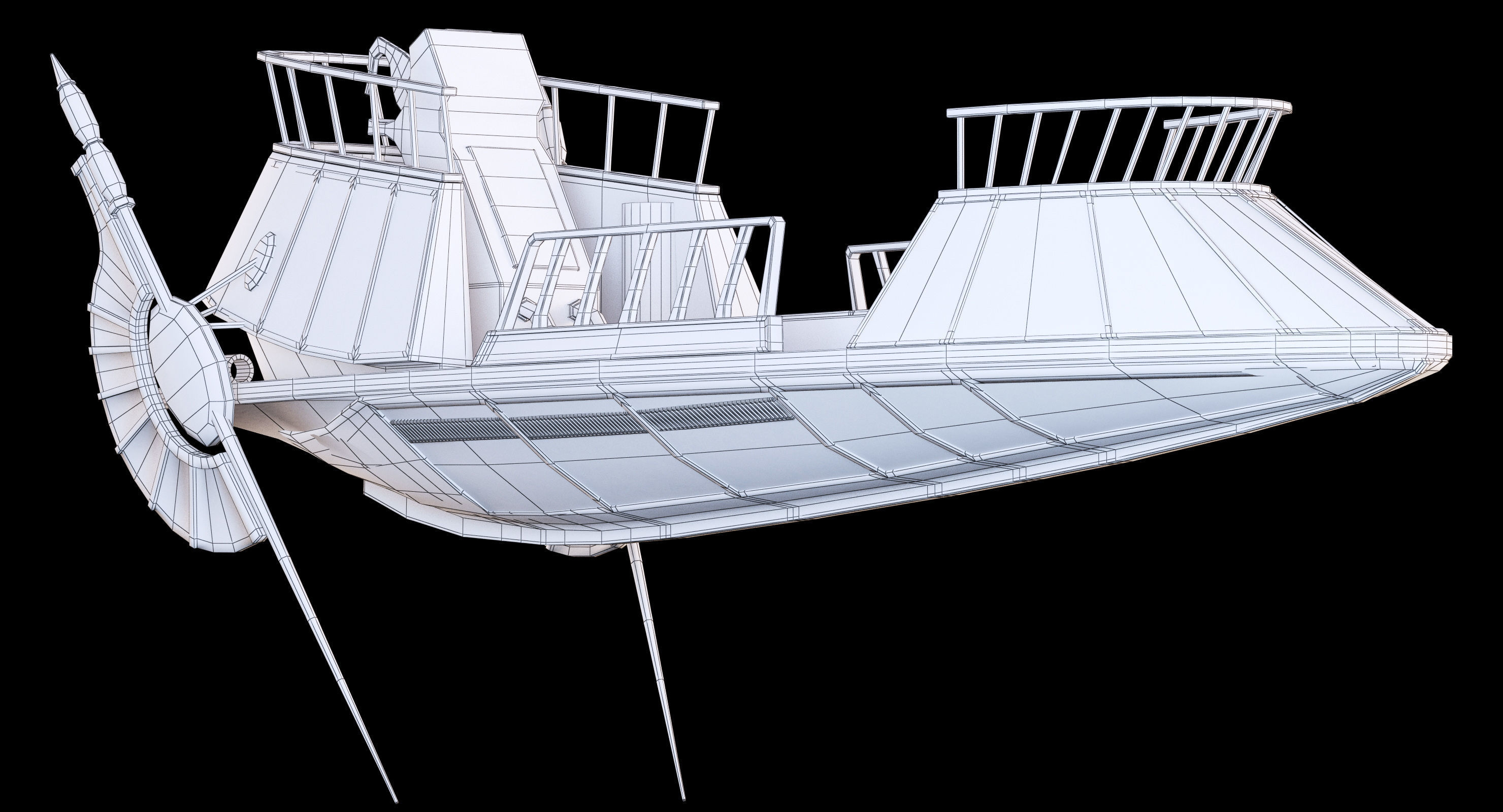 Star Wars Desert Skiff 3D model_15