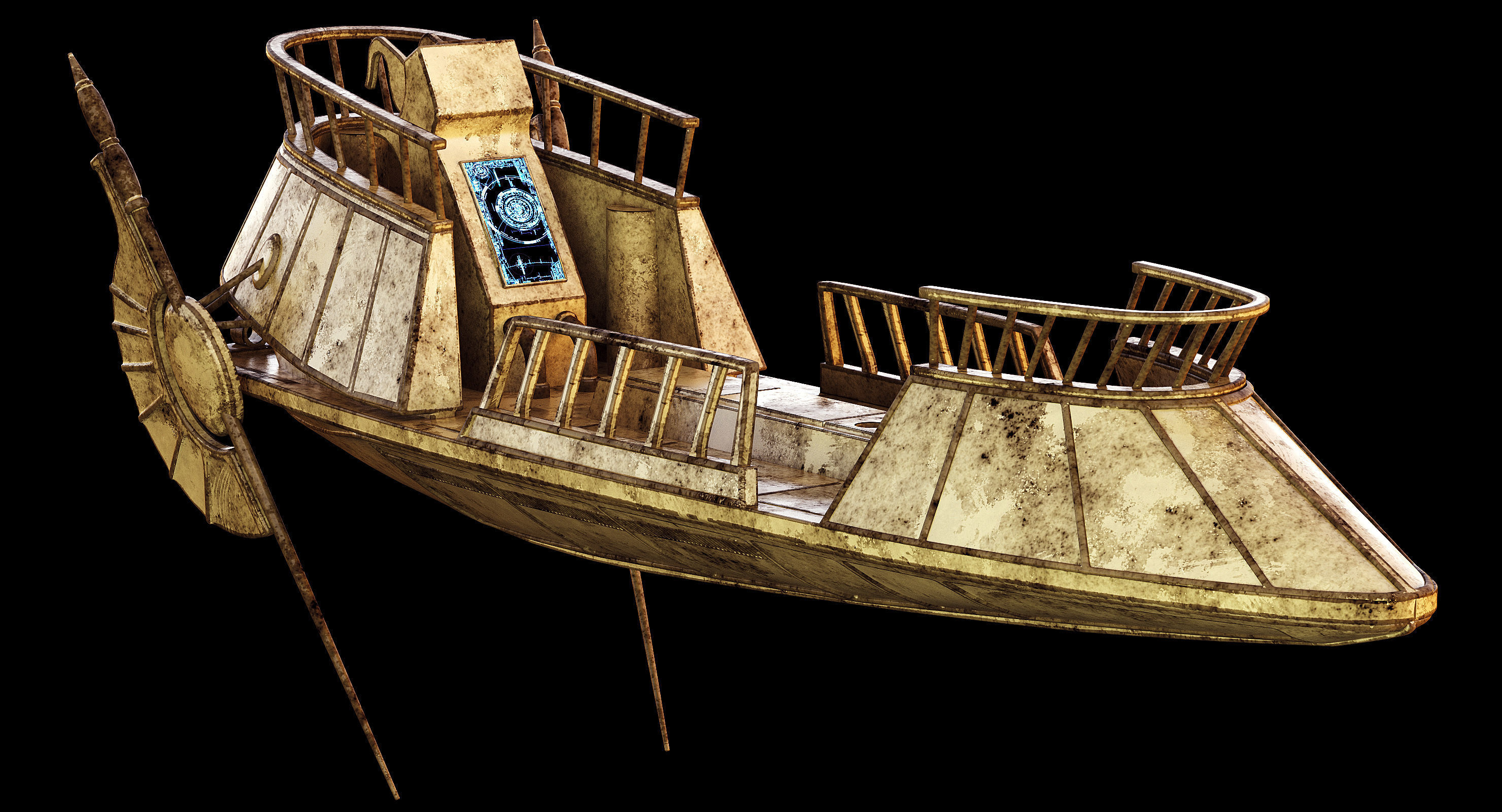 Star Wars Desert Skiff 3D model_2