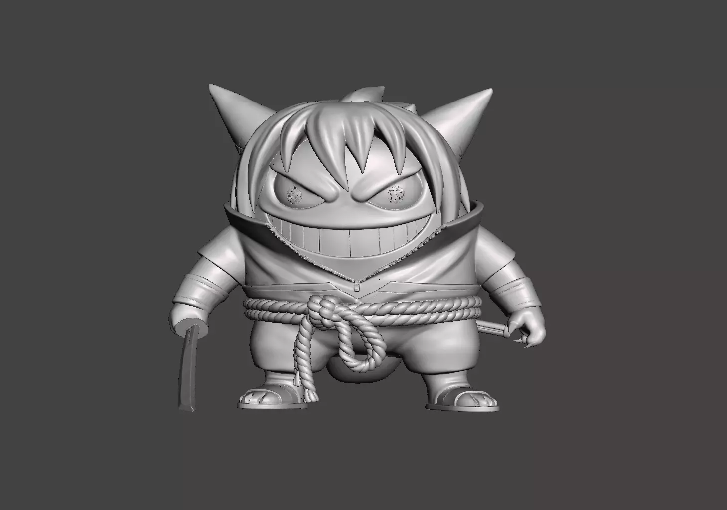 Gengar x Sasuke 3D Model 3D print model