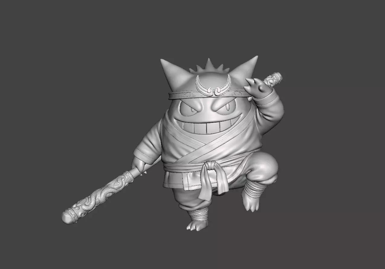 Gengar x Wukong 3D Model 3D print model