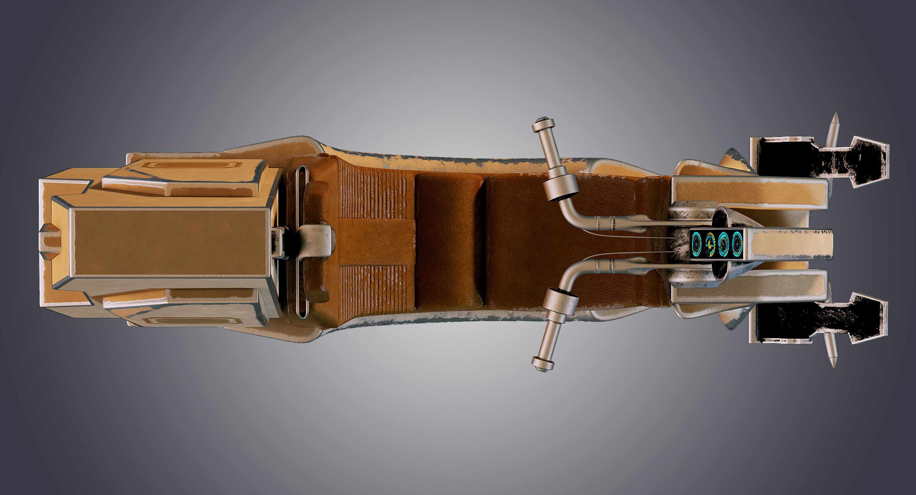 Star Wars Razalon FC-20 Speeder Bike 3D model_6