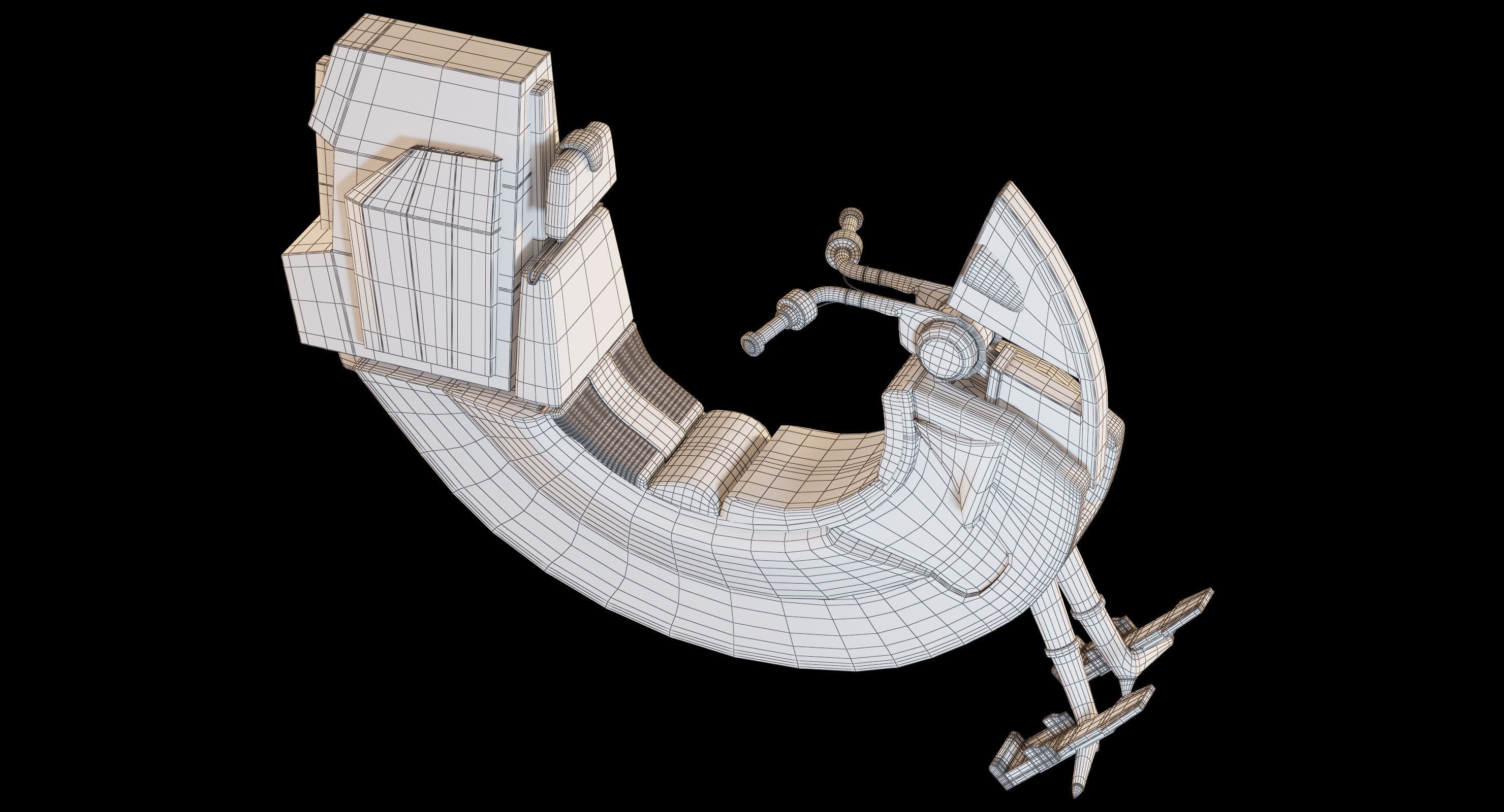 Star Wars Razalon FC-20 Speeder Bike 3D model_14