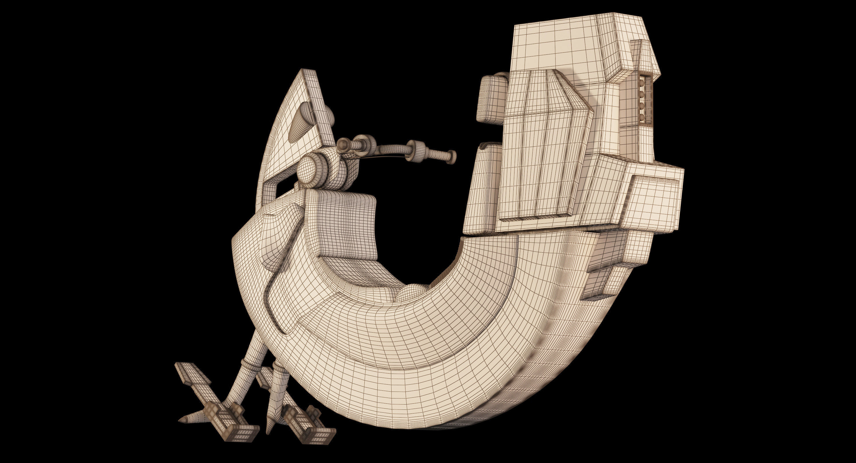 Star Wars Razalon FC-20 Speeder Bike 3D model_16