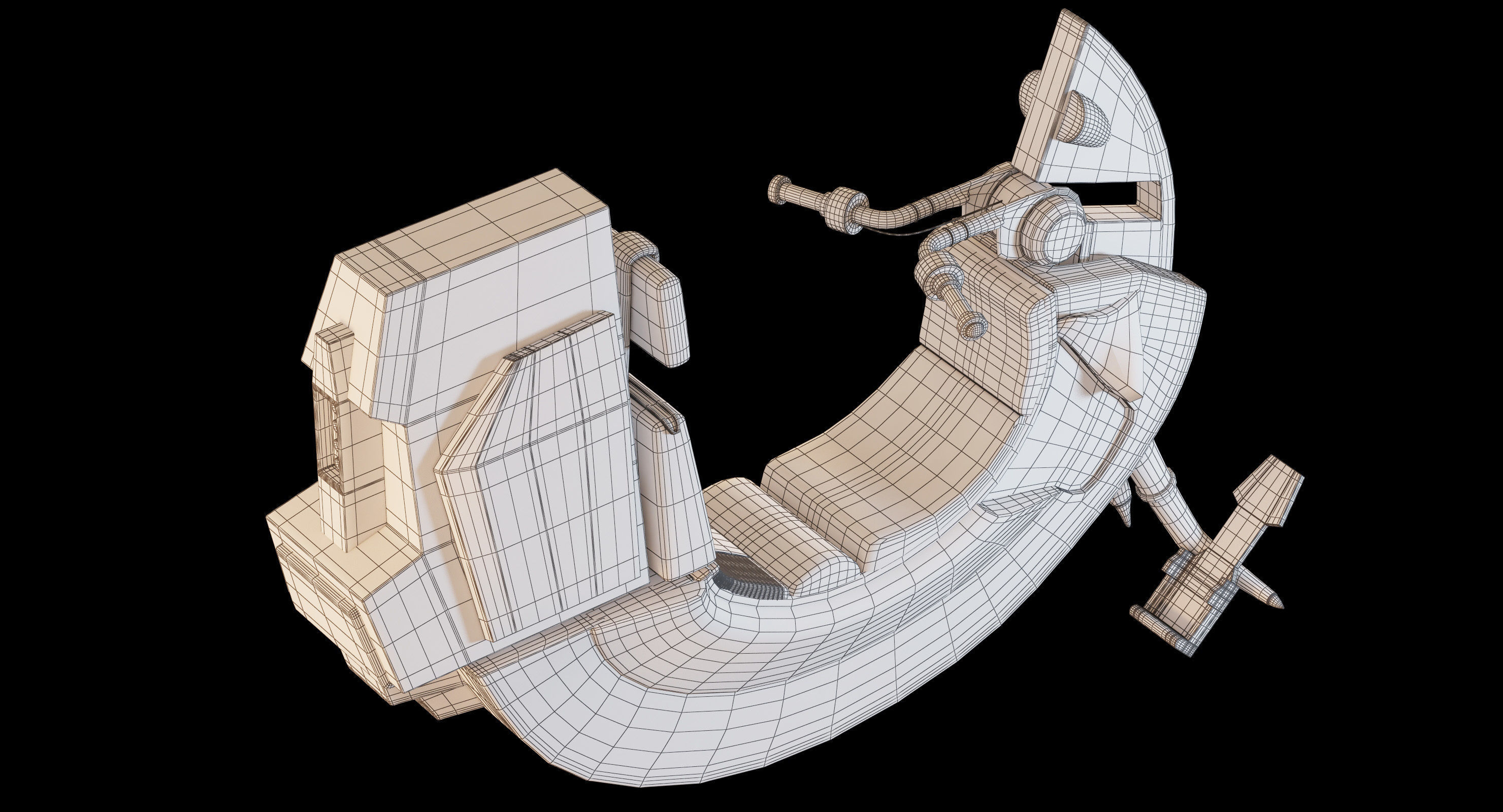 Star Wars Razalon FC-20 Speeder Bike 3D model_28