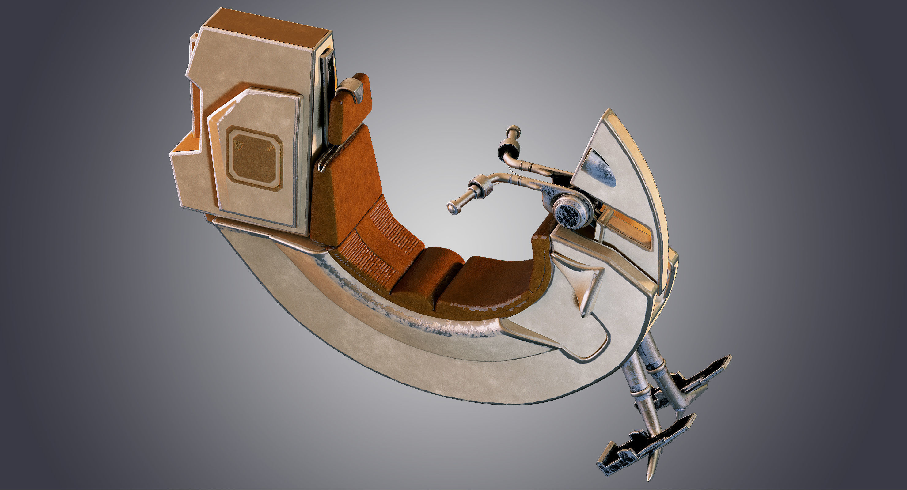 Star Wars Razalon FC-20 Speeder Bike 3D model_3