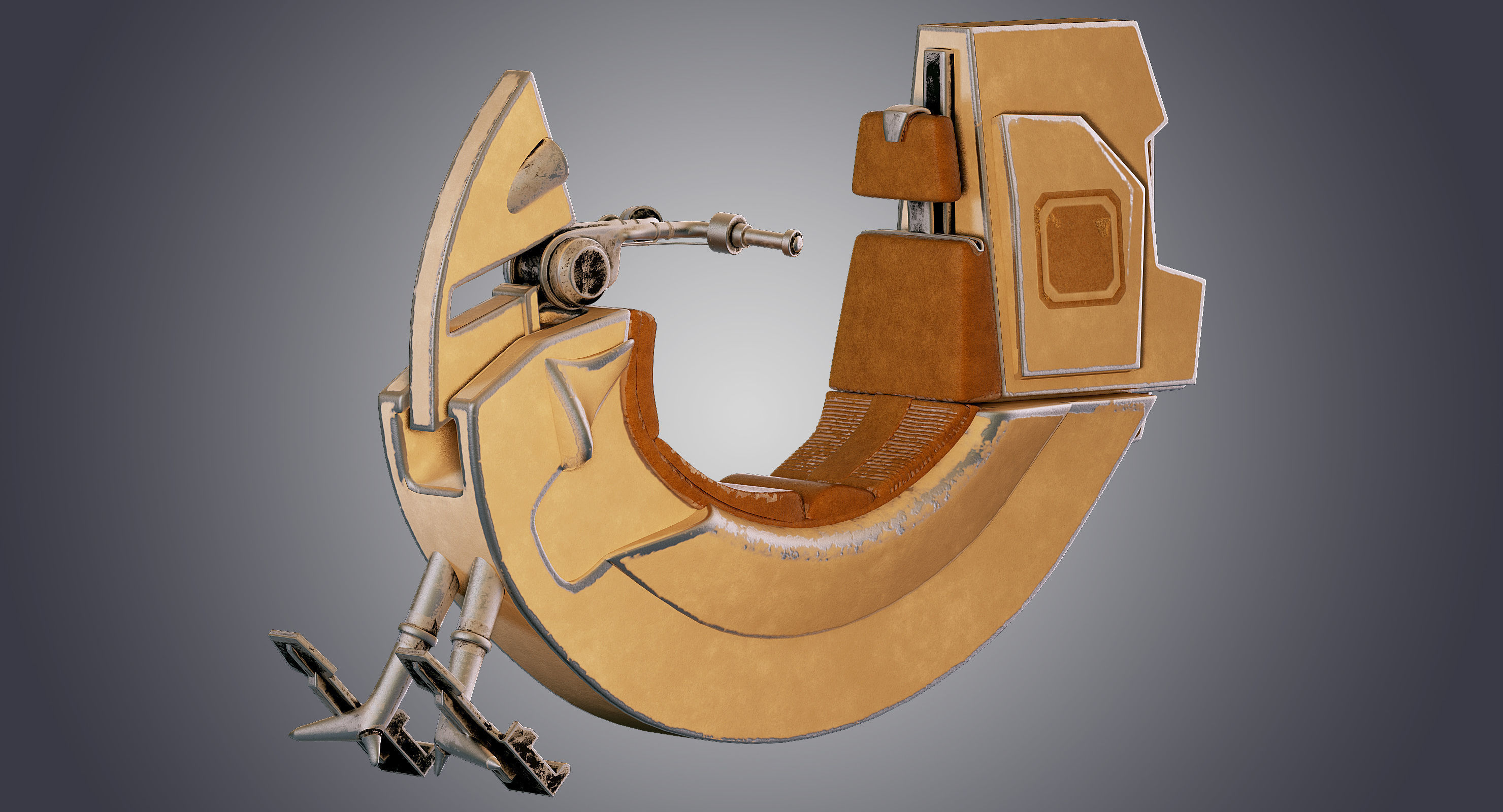 Star Wars Razalon FC-20 Speeder Bike 3D model_4