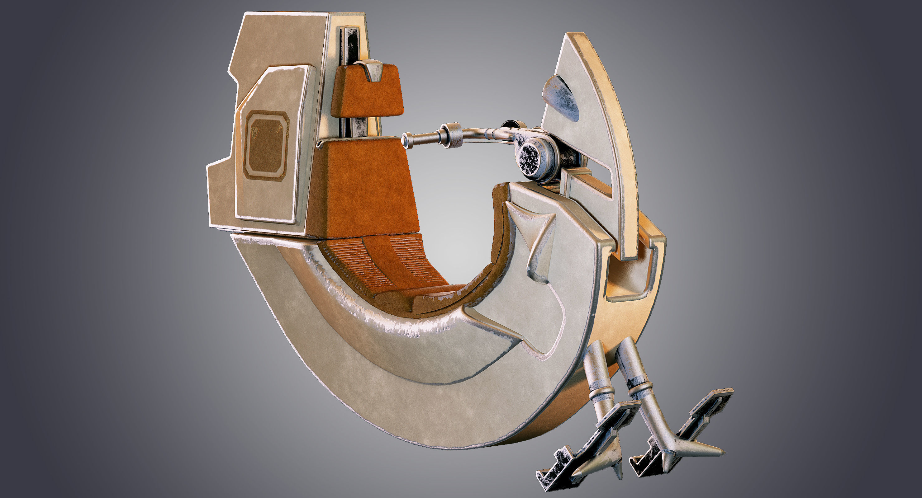 Star Wars Razalon FC-20 Speeder Bike 3D model_1