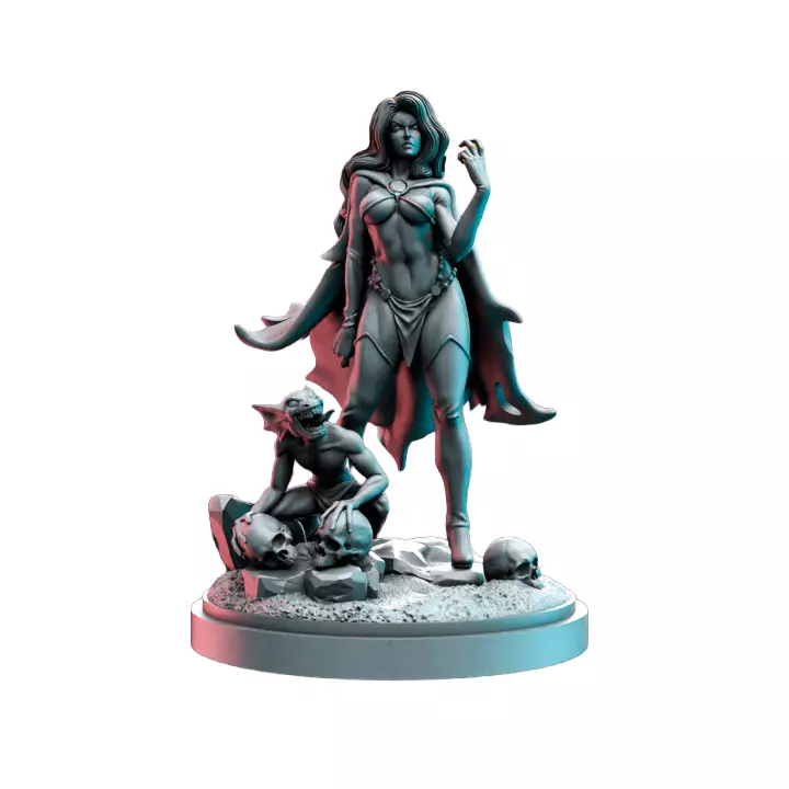 Orc Empress VII - Tabletop RPG Miniature 3D print model