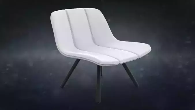 Volley Chair Swivel Four Leg by Jamie McLellan 3D model