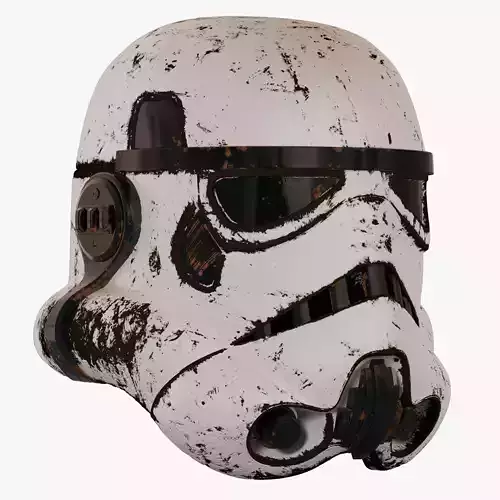 Star Wars Damaged stormtrooper helmet