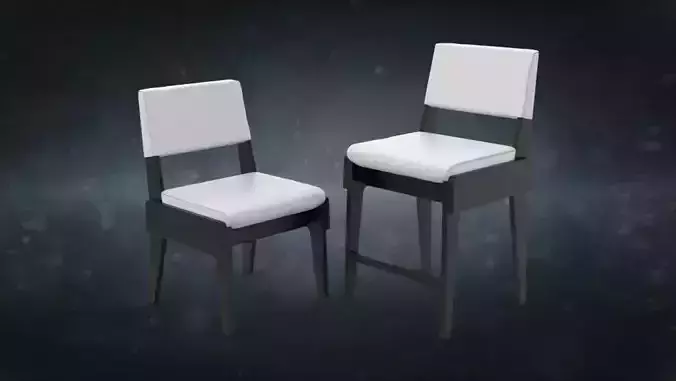 Brendan Ravenhill Black Chair and Counter Stool Collection 3D model