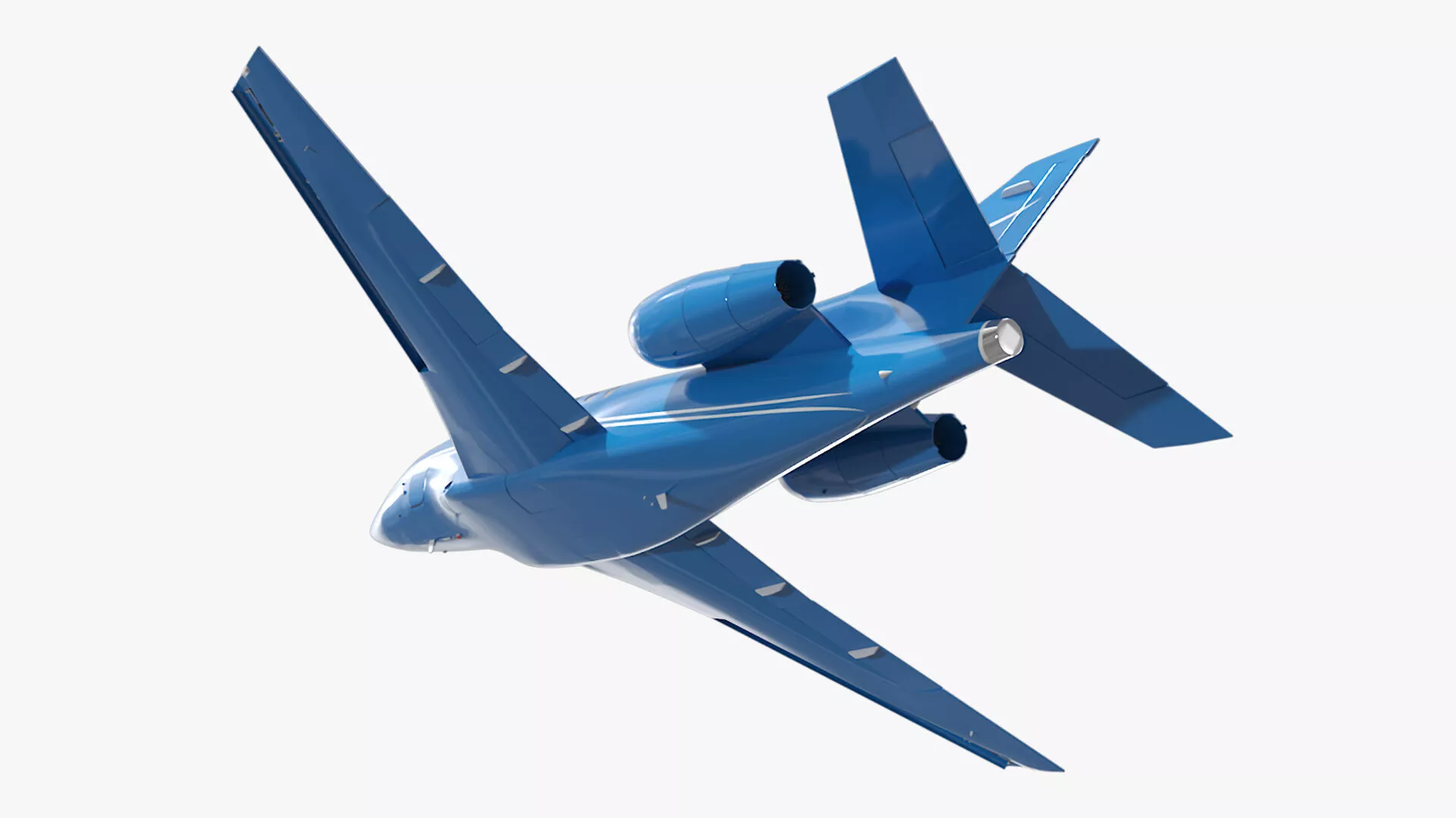 Business Jet Plane Rigged for Maya 3D model