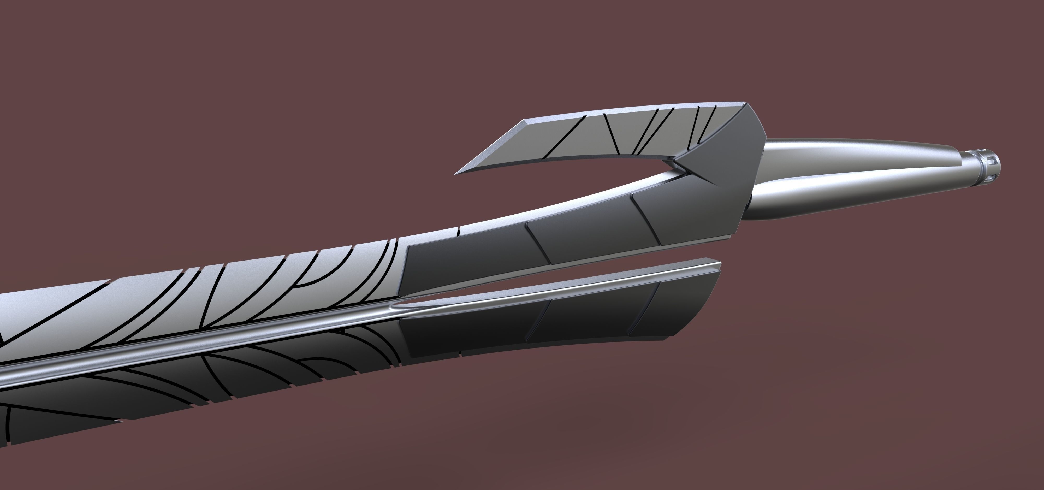 Sword of Gamora from Guardians of the Galaxy 3D model_13