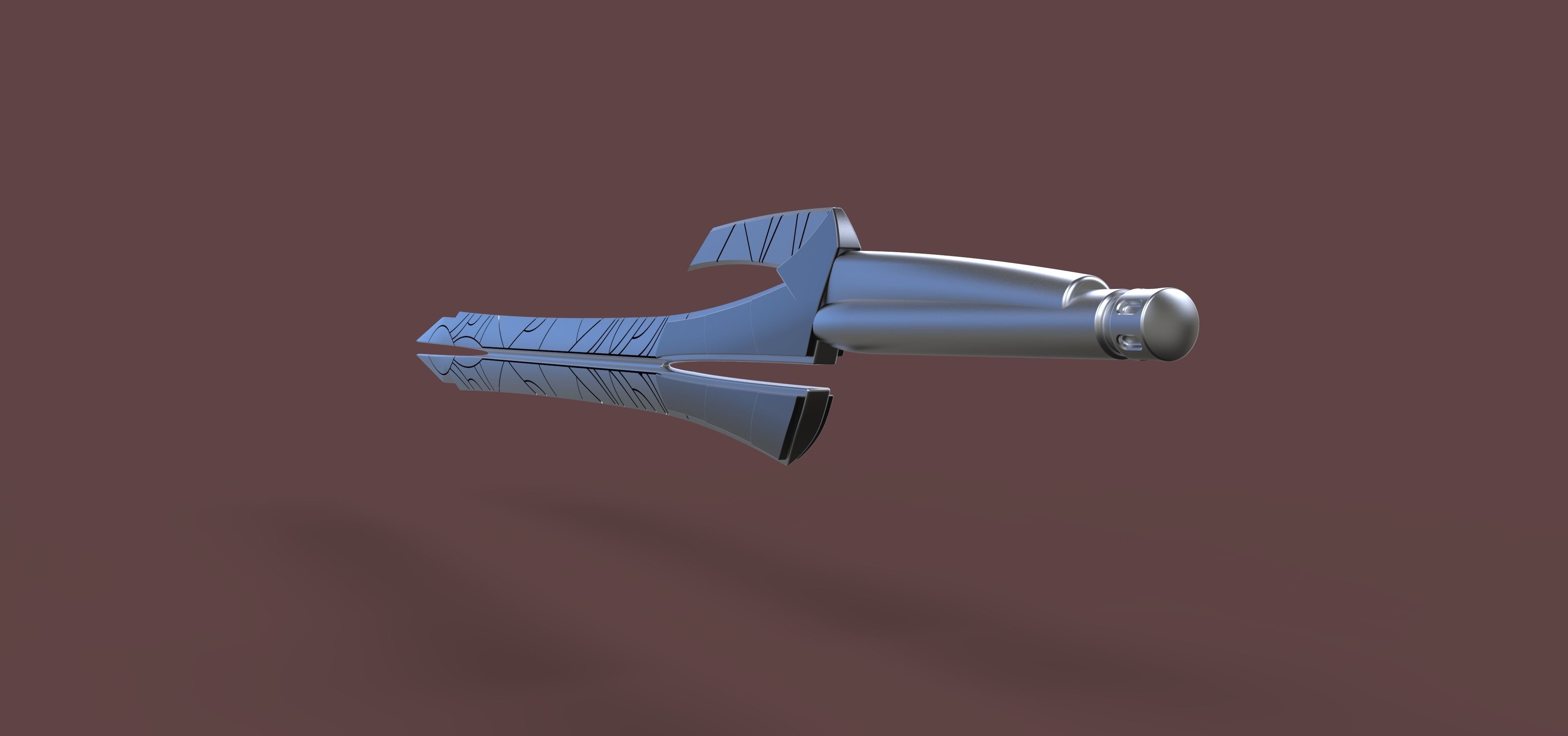 Sword of Gamora from Guardians of the Galaxy 3D model_12