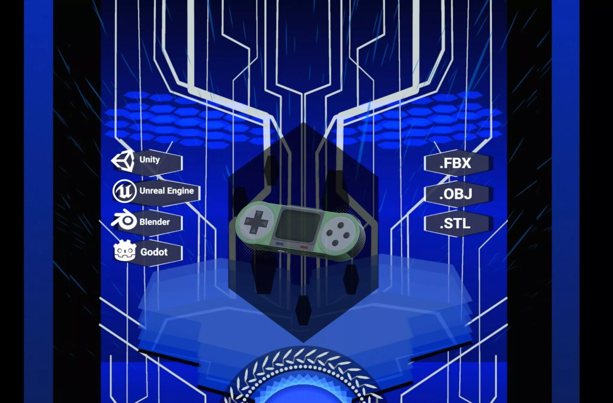 Controller robot - gun - car - sword - knife - UFO - Jet Free 3D model