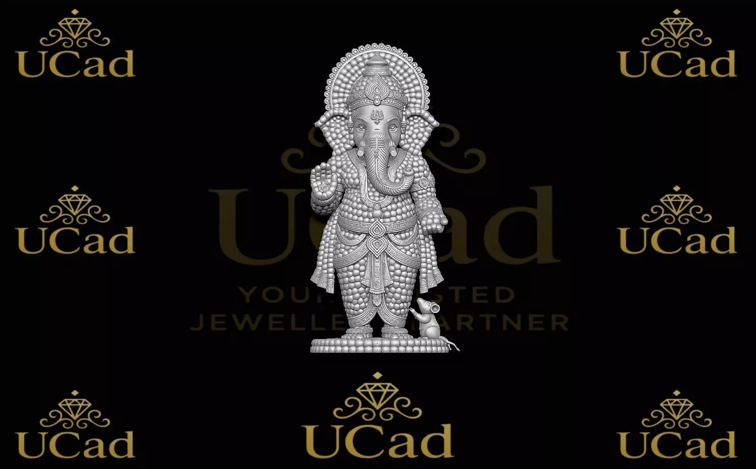 Ganesha Standing Statue 3D print model