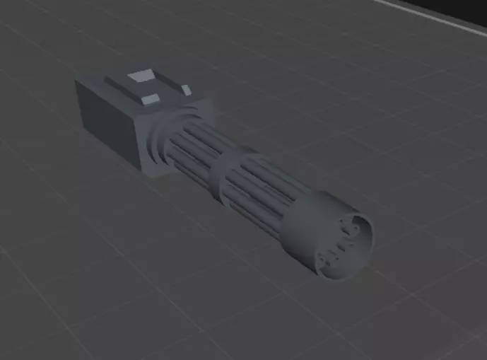 Gatling gun for rc helicopter 3D print model