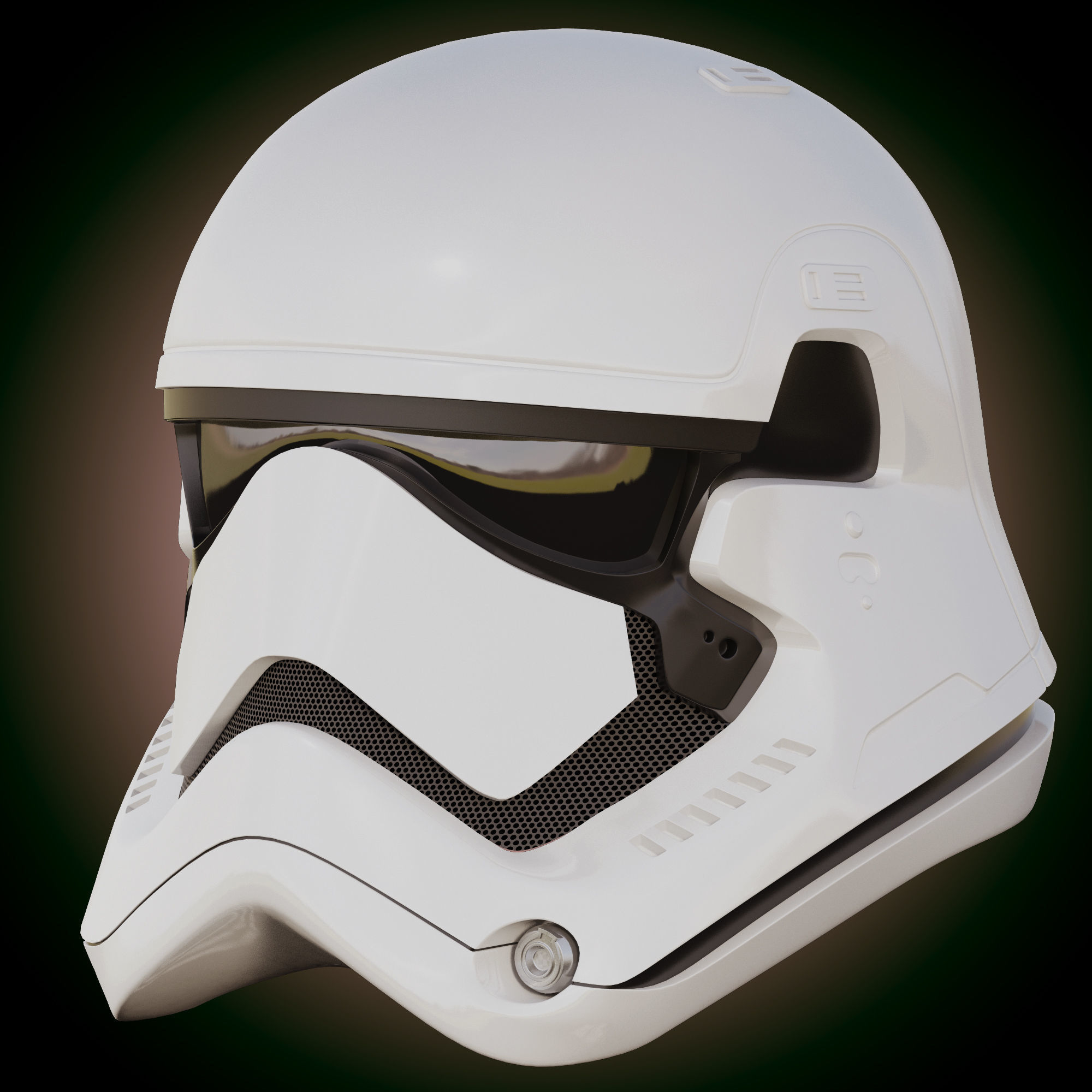 Star Wars First Order Stormtrooper Helmet 3D model_6