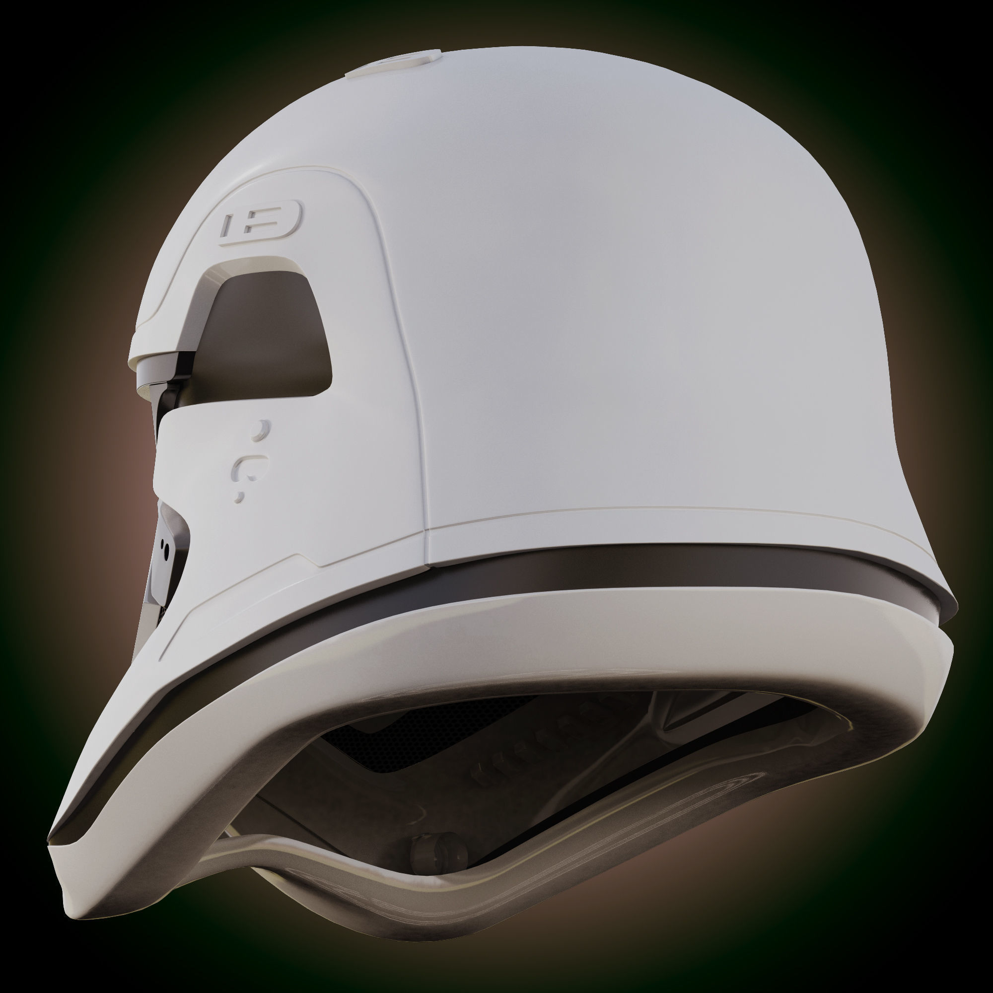 Star Wars First Order Stormtrooper Helmet 3D model_3