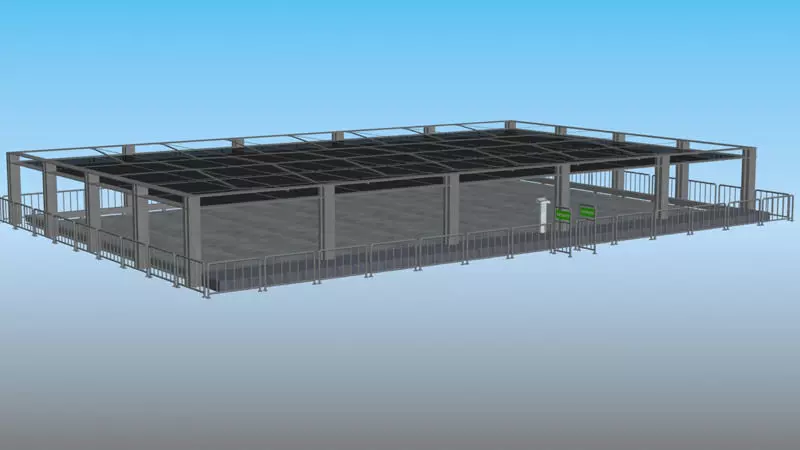 old arena Low-poly 3D model_0