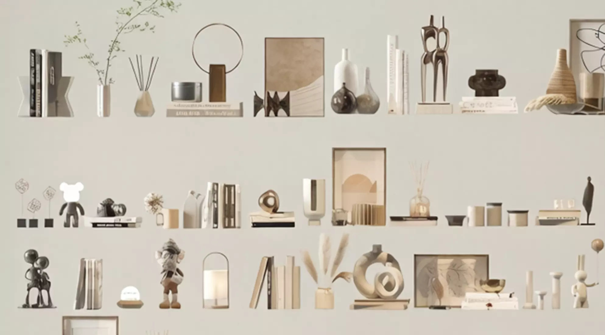 Modern Minimalist Decorative Accessories Book Sculpture Ornament 3D model