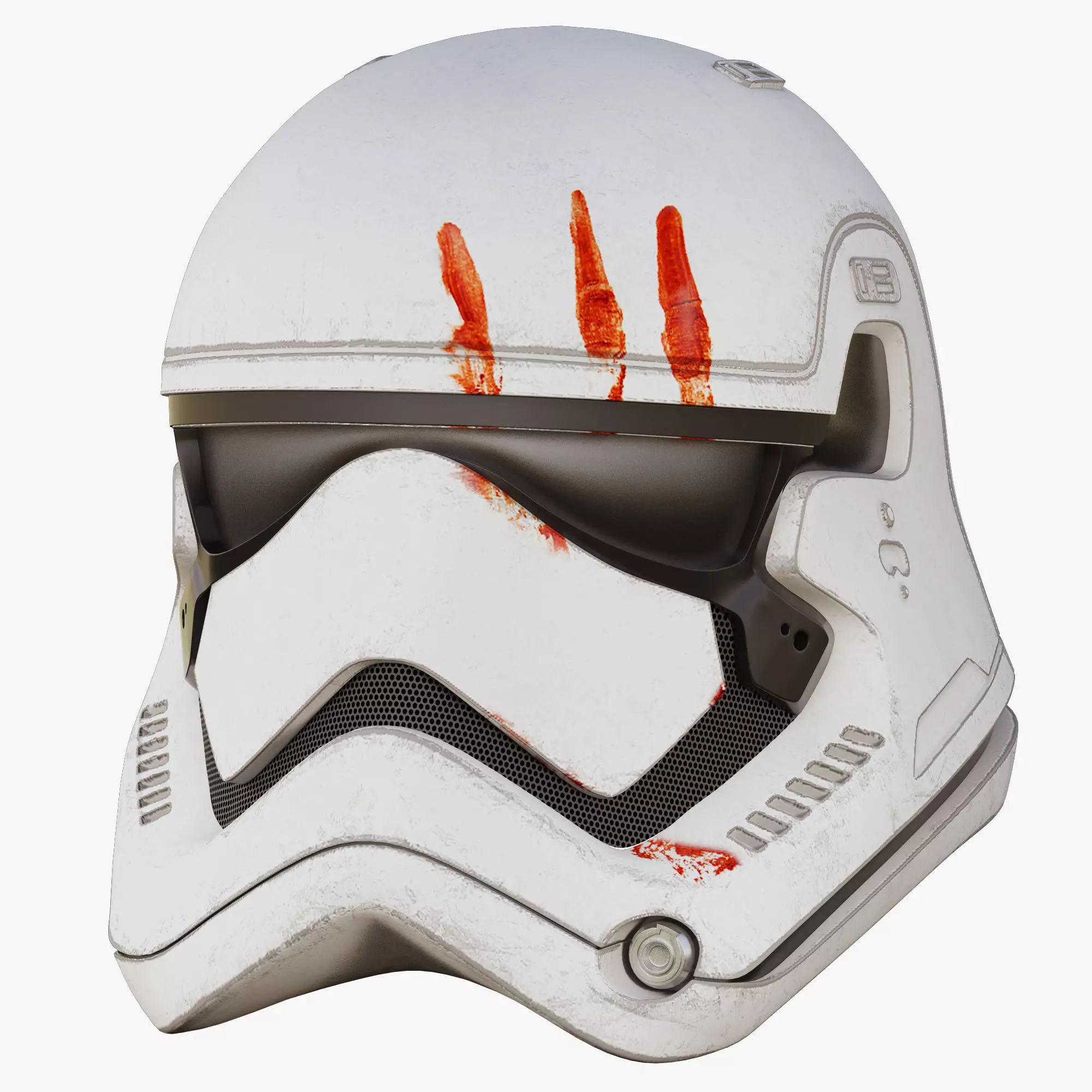 Star Wars First Order Stormtrooper Finn Helmet 3D model_0
