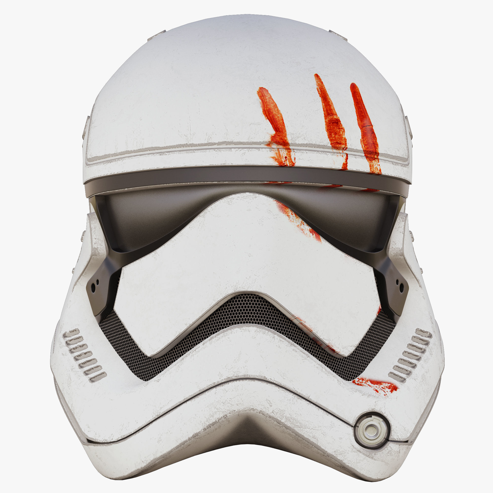Star Wars First Order Stormtrooper Finn Helmet 3D model_1