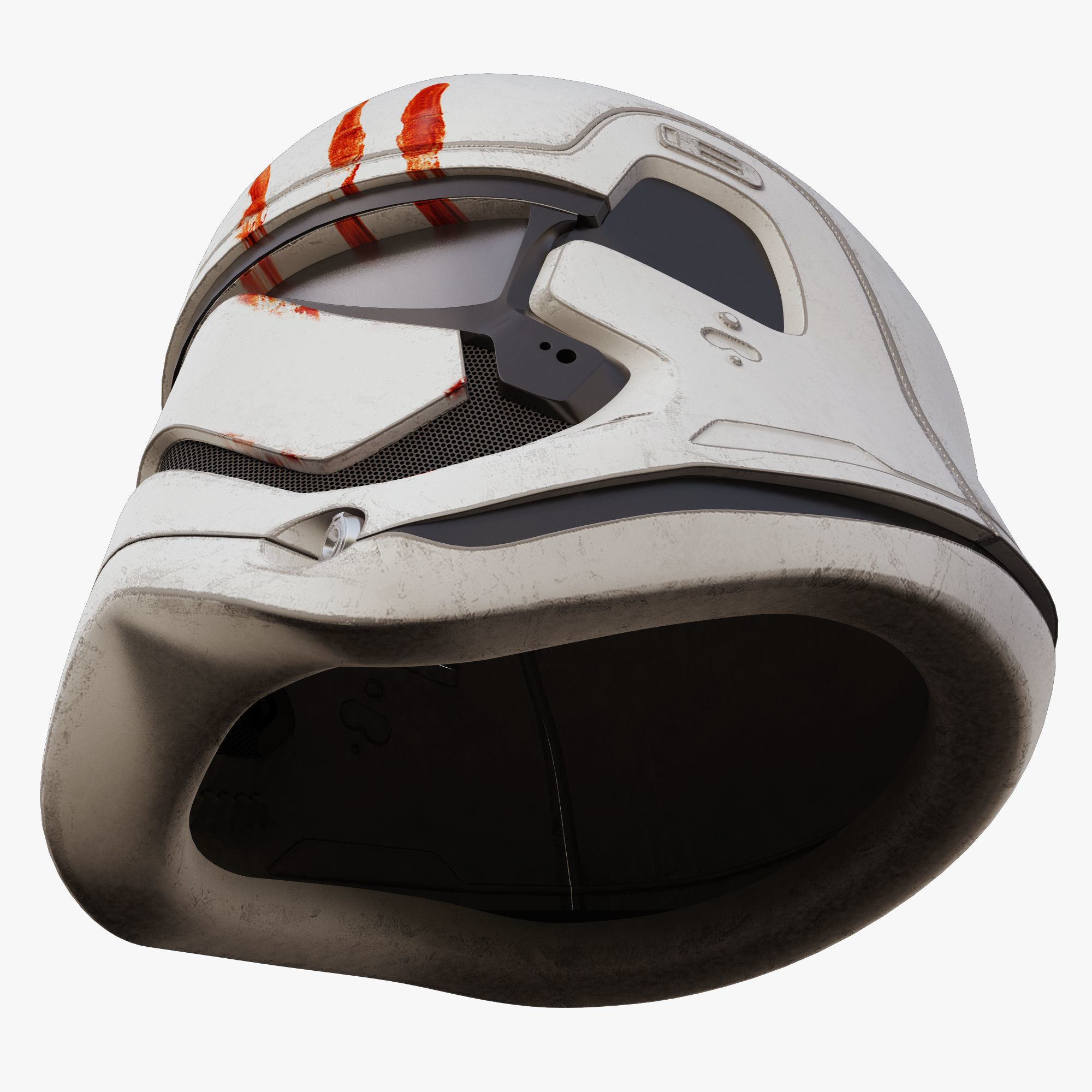 Star Wars First Order Stormtrooper Finn Helmet 3D model_8
