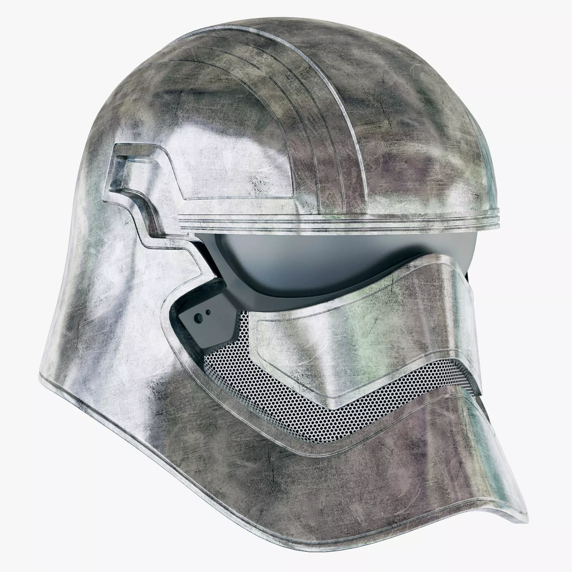 Star Wars First Order Captain Phasma Helmet 3D model_0