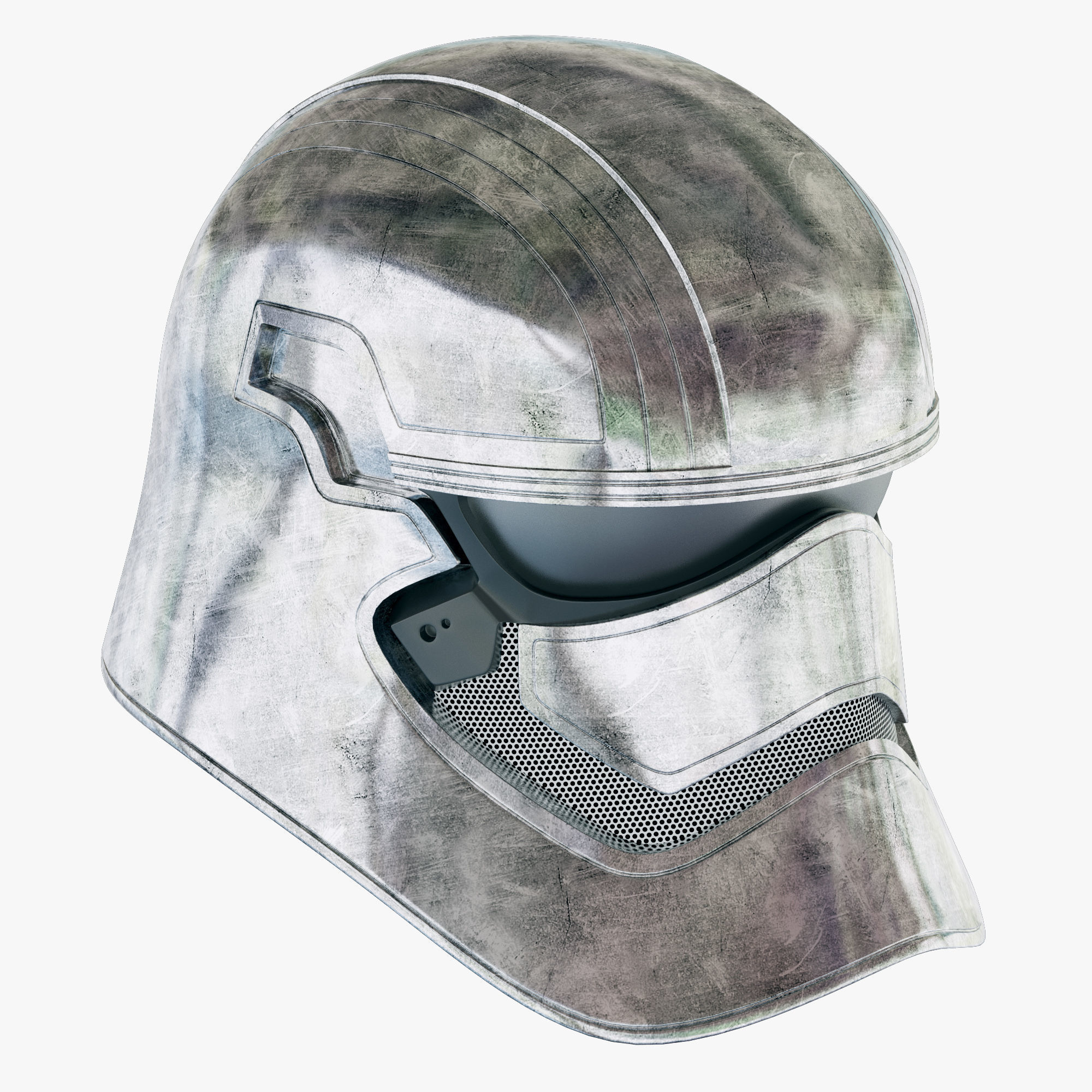 Star Wars First Order Captain Phasma Helmet 3D model_6