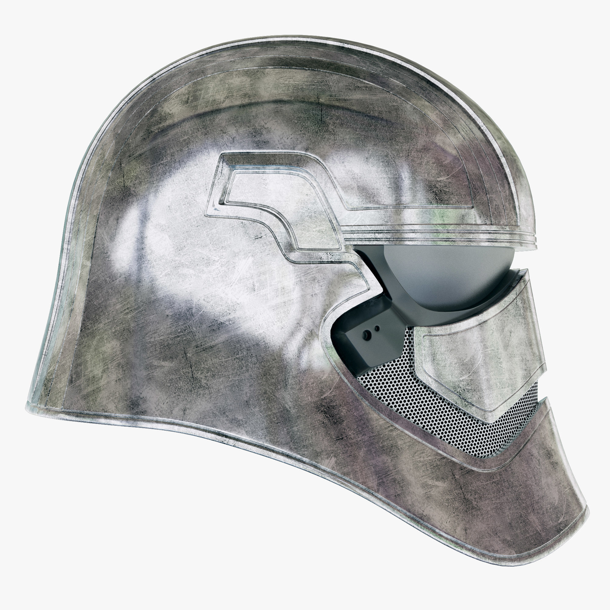 Star Wars First Order Captain Phasma Helmet 3D model_5