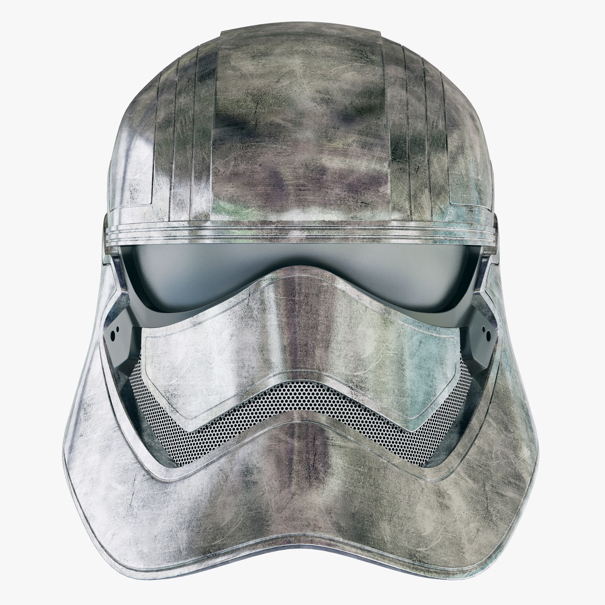 Star Wars First Order Captain Phasma Helmet 3D model_2