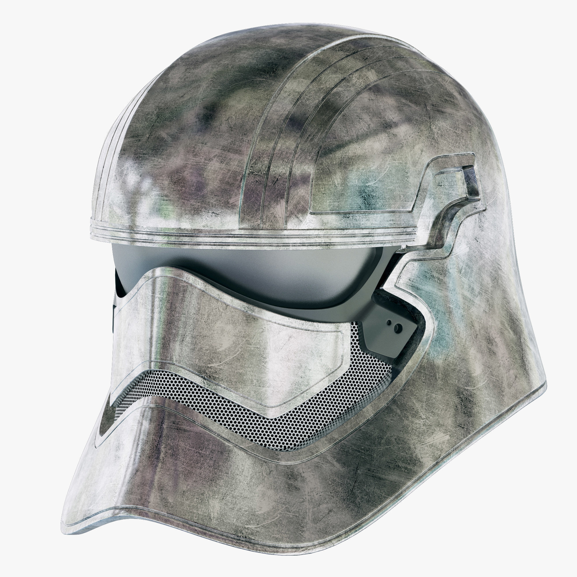 Star Wars First Order Captain Phasma Helmet 3D model_1