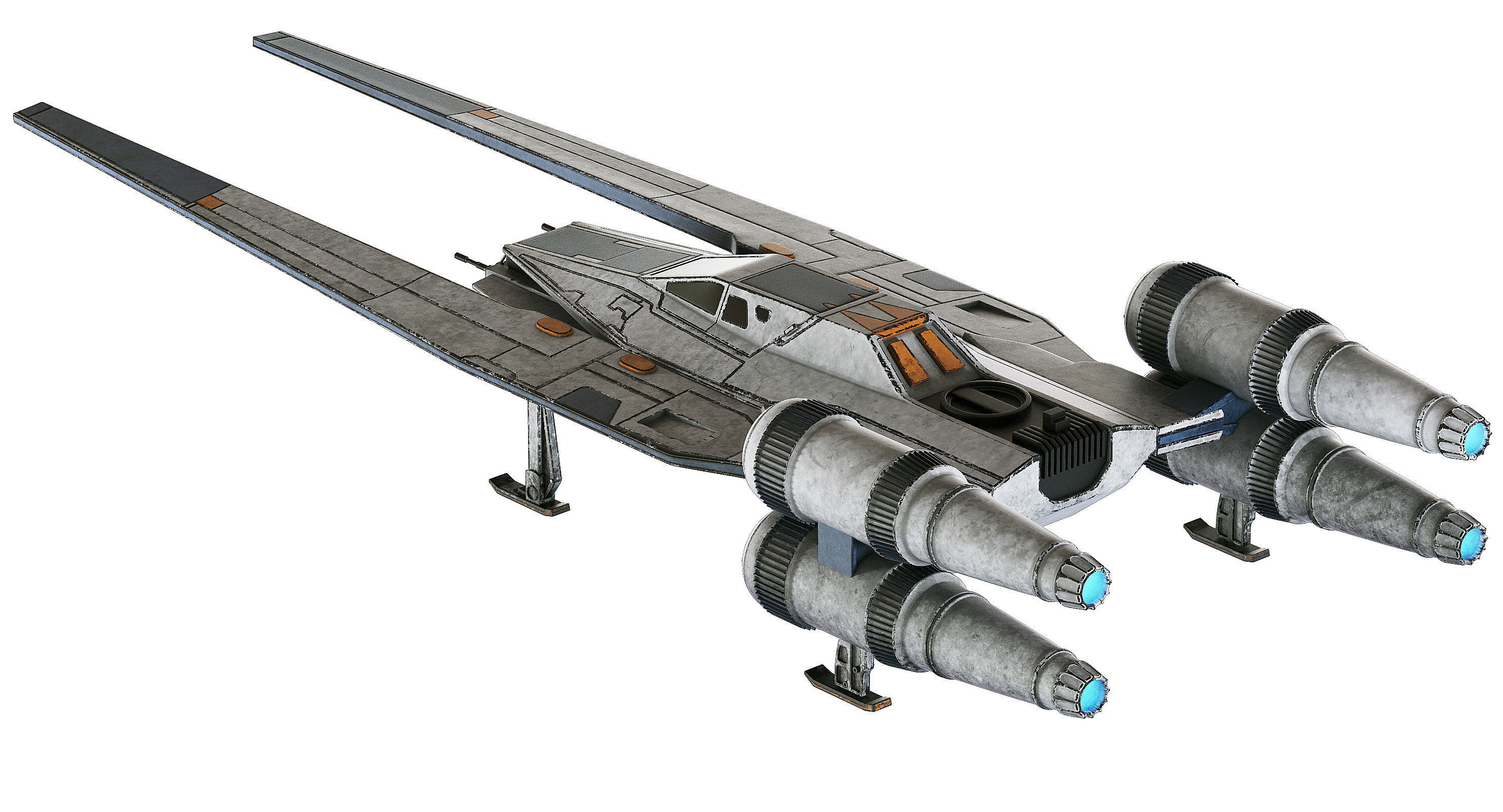 Star Wars U-Wing UT-60D 3D model_2