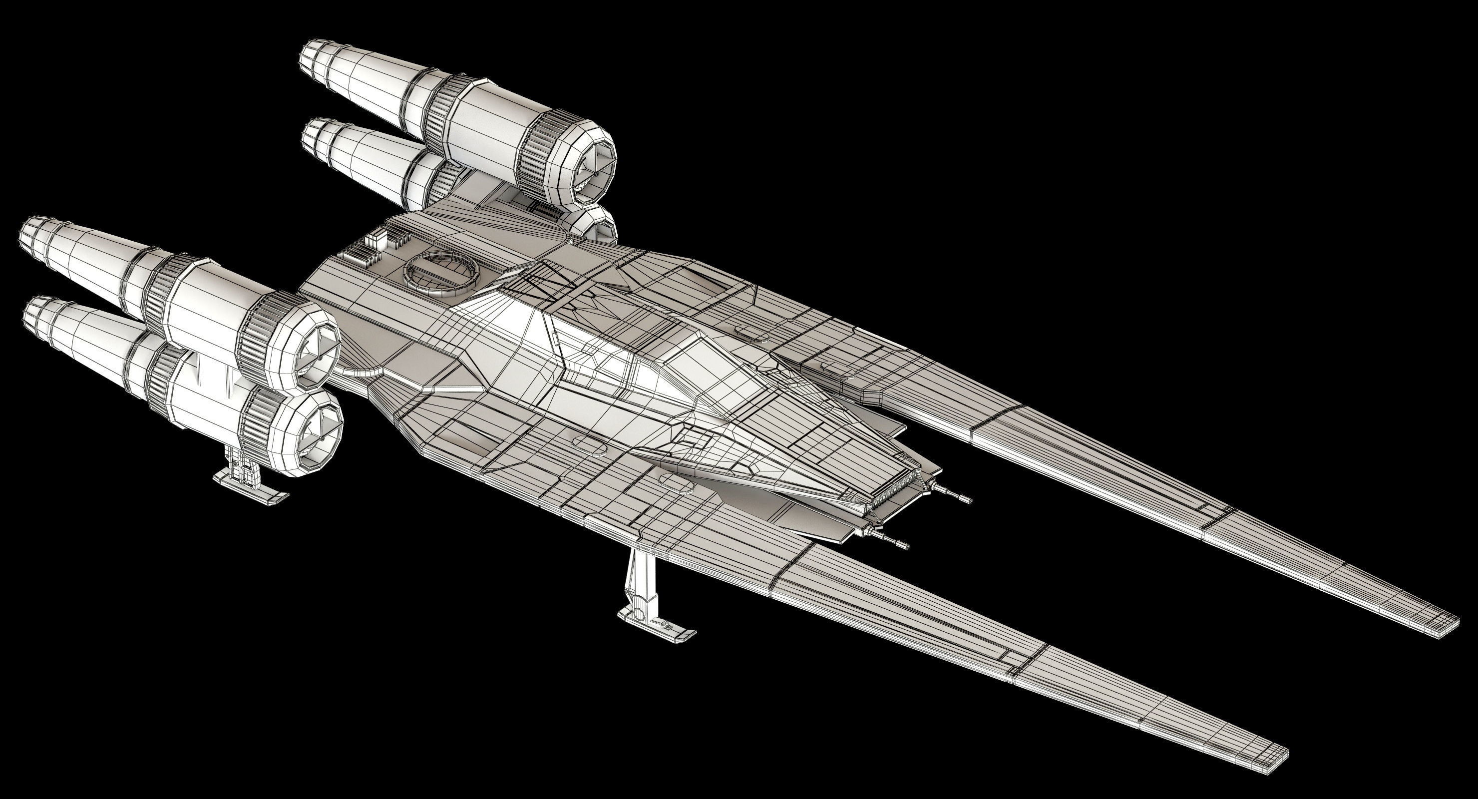 Star Wars U-Wing UT-60D 3D model_18